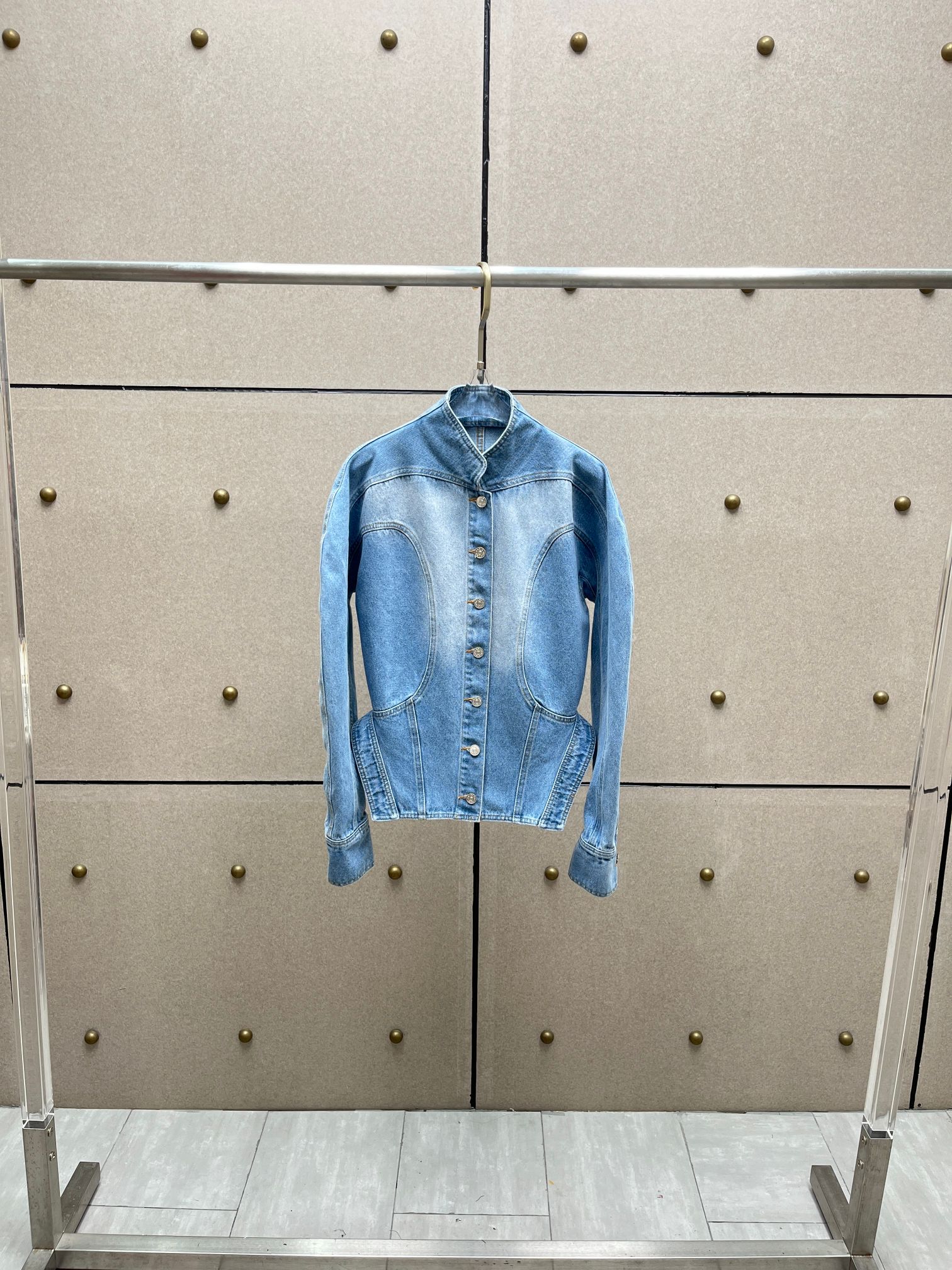 NO:502916,mugl block denim jacket jacket!  Cotton Two Color SML,,jackets & coats,jackets & coats,alexander wang19860909mugl 拼块牛仔夹克外套！棉 两色 SML,,jackets & coats,jackets & coats,alexander wang,Women's clothing
