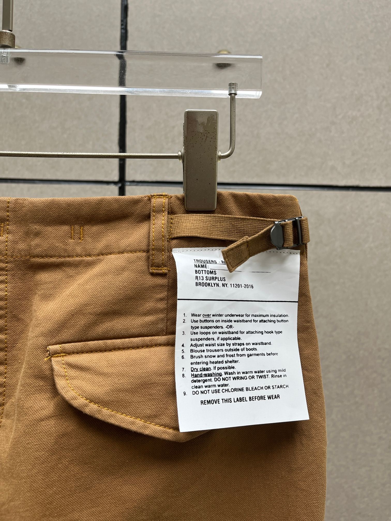 ❤️定制染色洗水工装裤！棉 SML