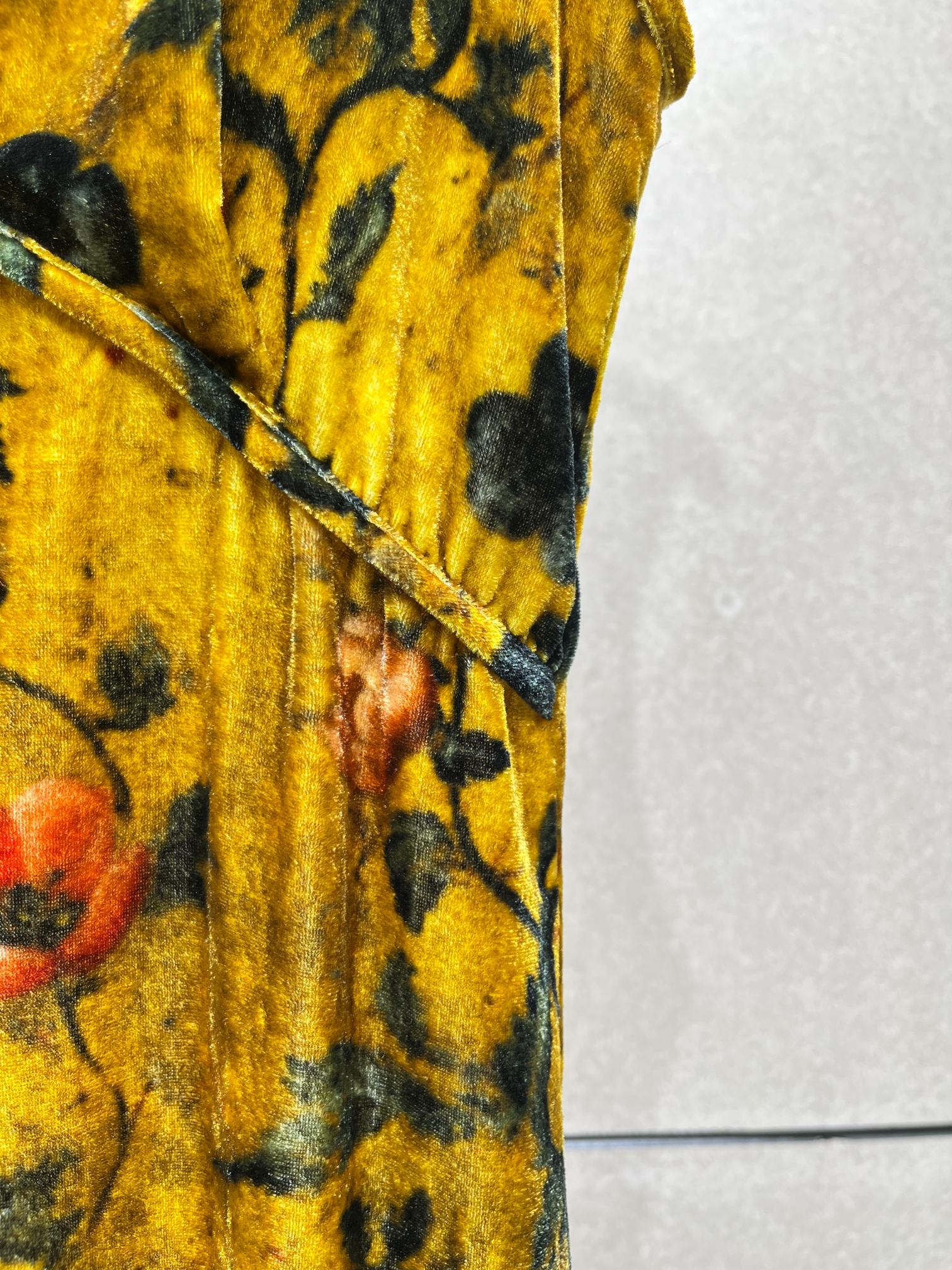 ❤️金丝绒印花连衣裙！粘胶纤维 SML