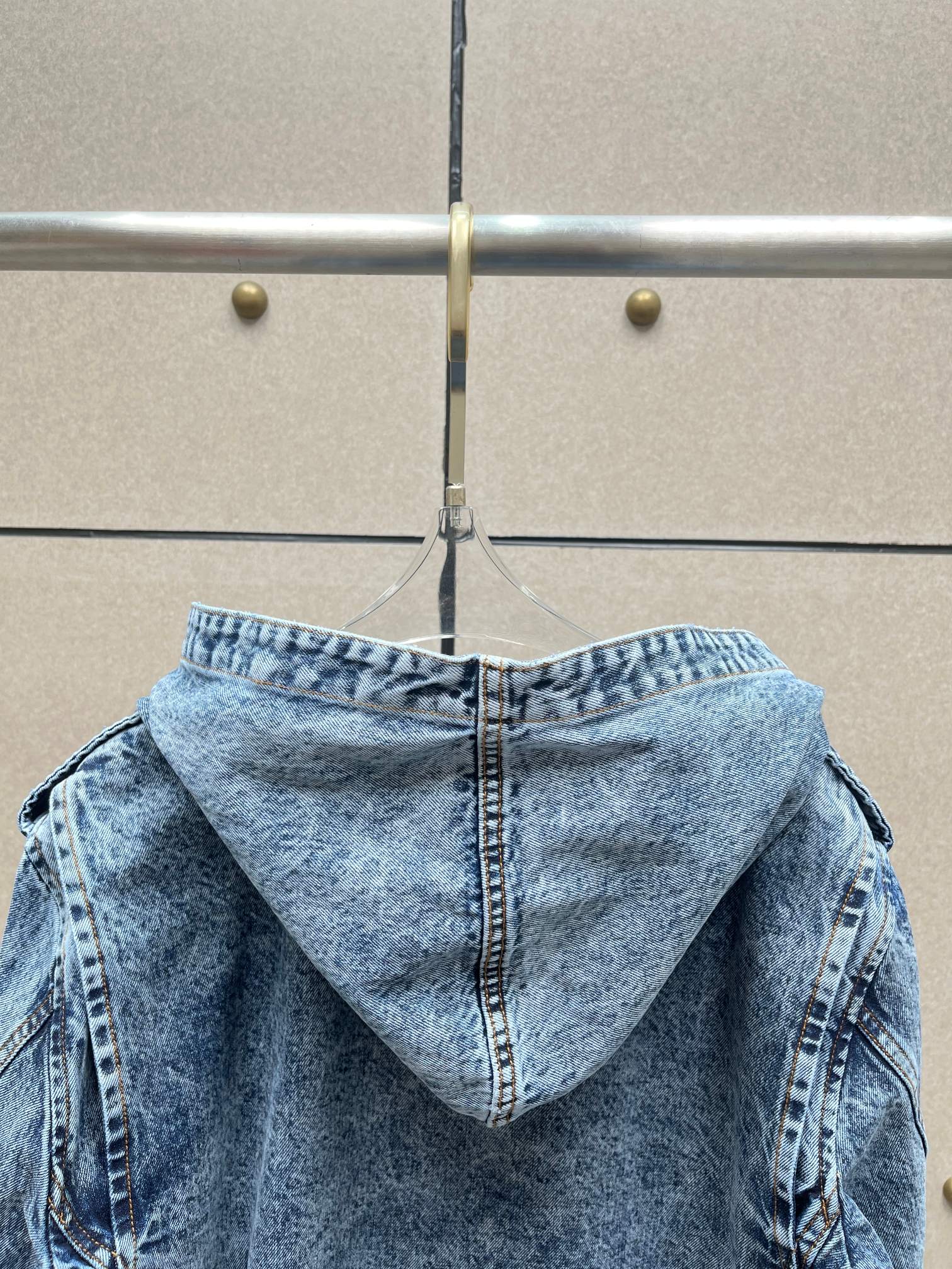 ❤️alai 连帽牛仔夹克外套！棉 SML