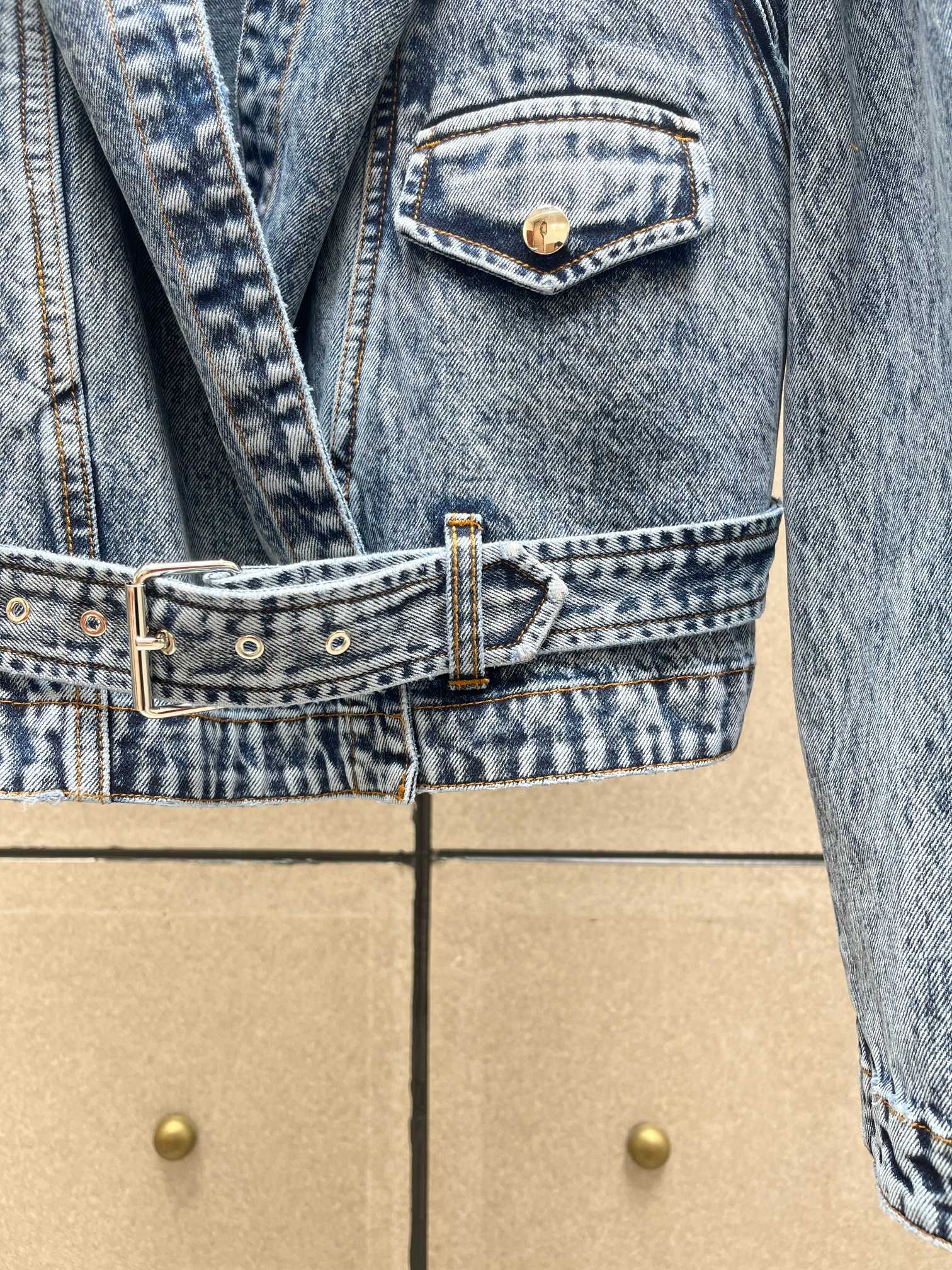 ❤️alai 连帽牛仔夹克外套！棉 SML