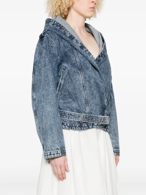 ❤️alai 连帽牛仔夹克外套！棉 SML