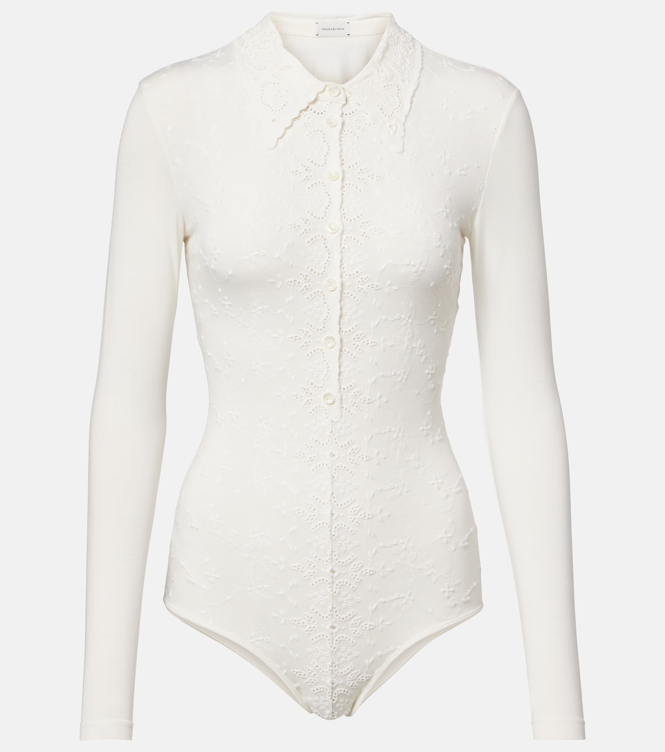 ❤️magda 翻领刺绣连体衣！三色 SML