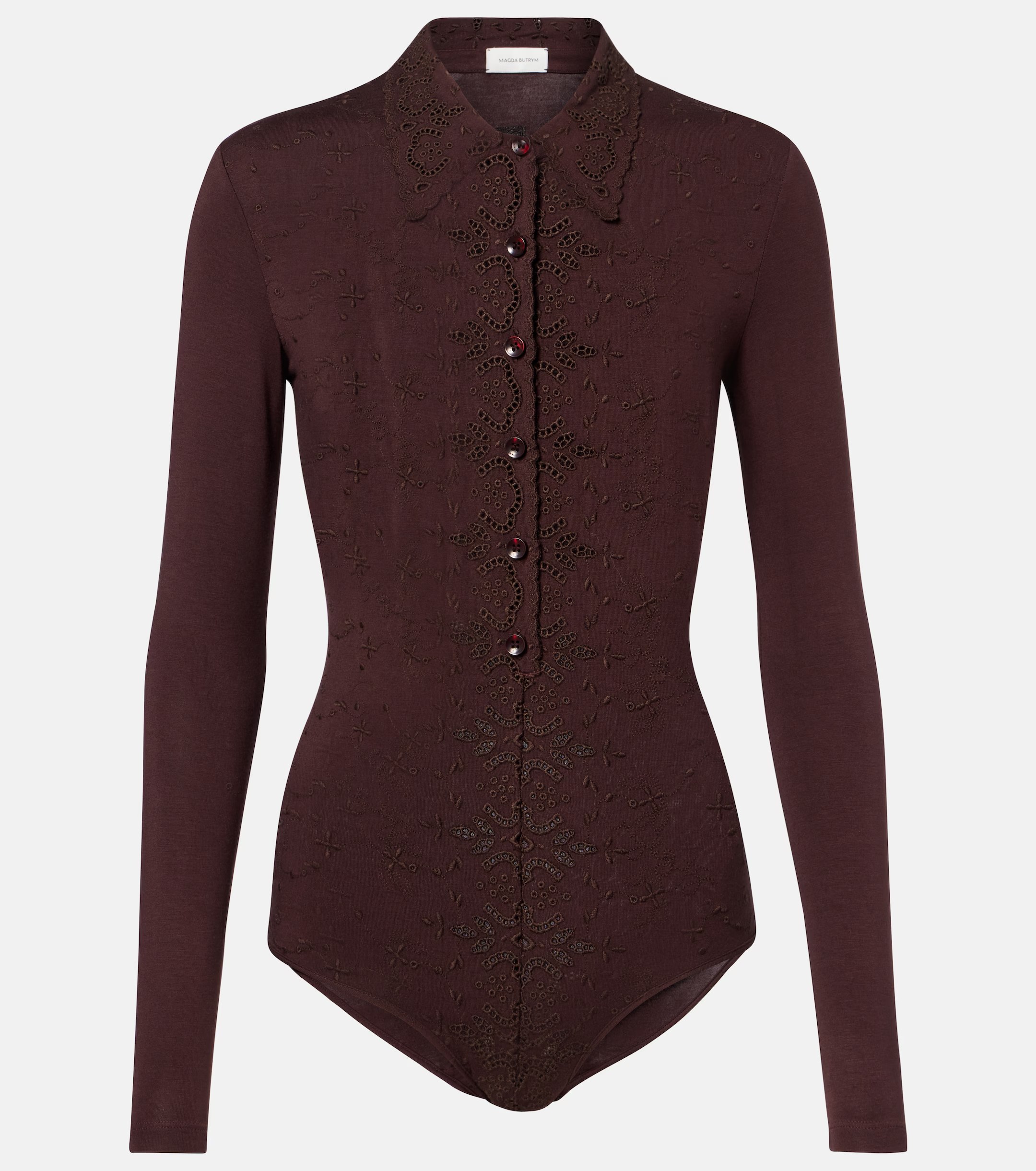 ❤️magda 翻领刺绣连体衣！三色 SML