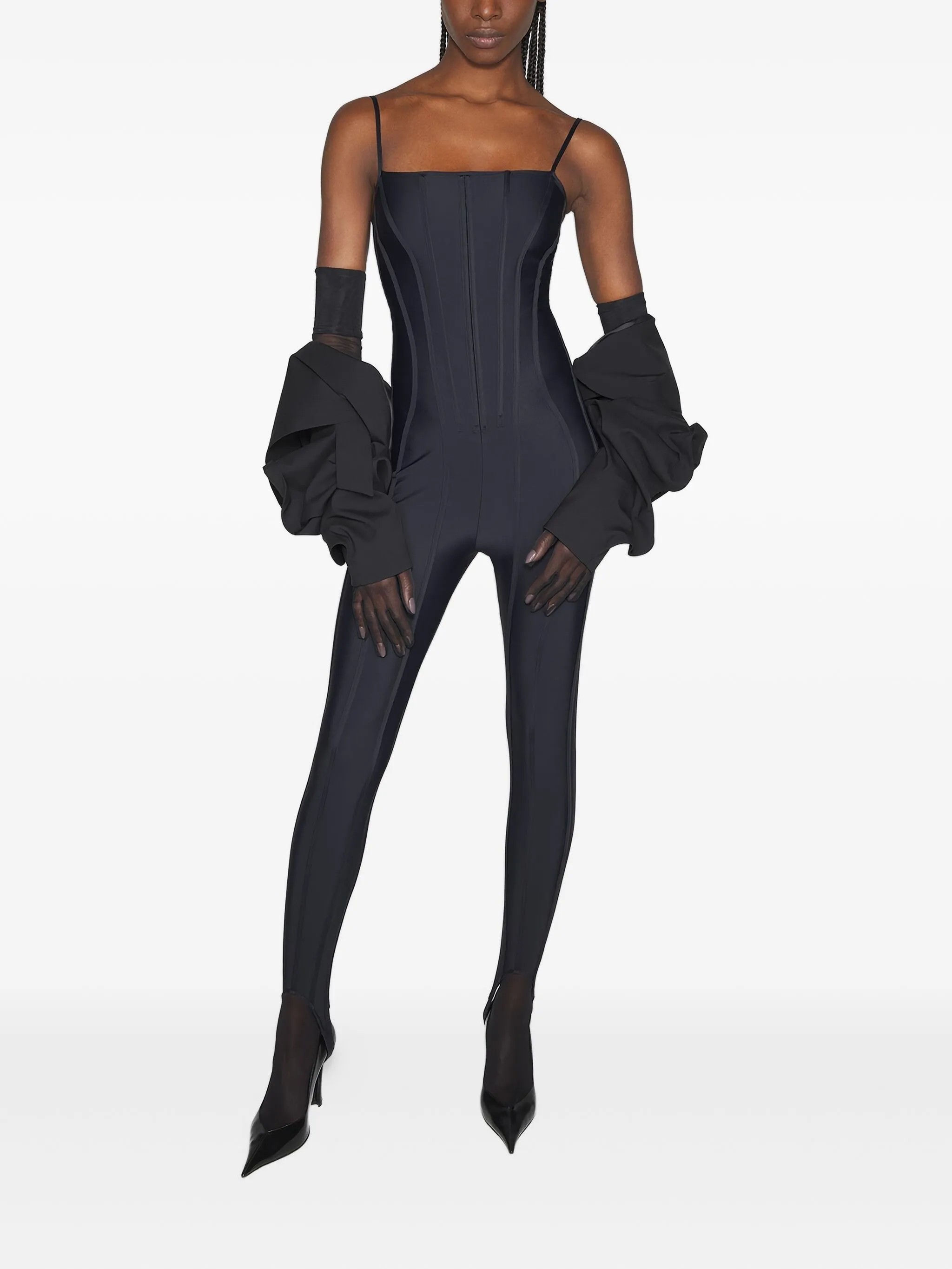 ❤️mugle 鱼骨踩脚修身裤！两色 SML