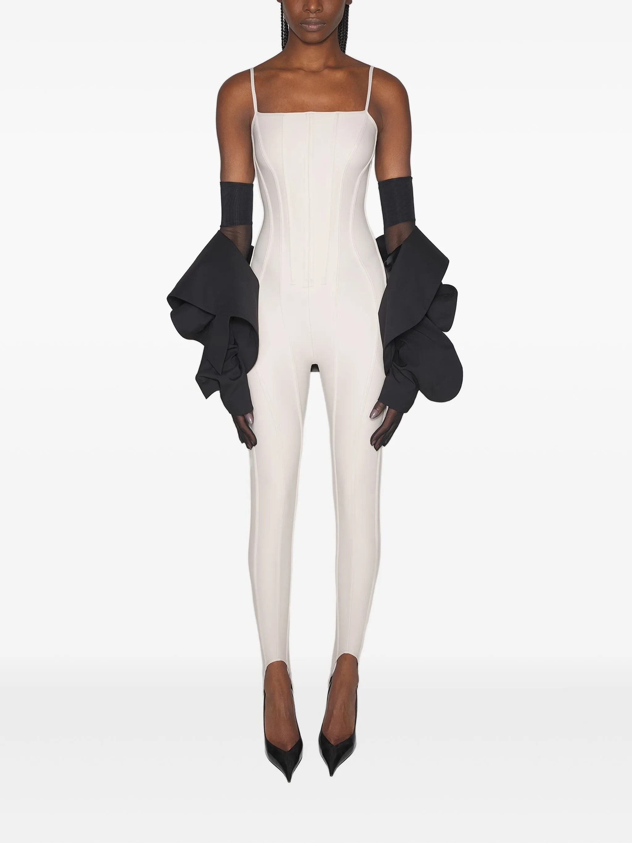 ❤️mugle 鱼骨踩脚修身裤！两色 SML