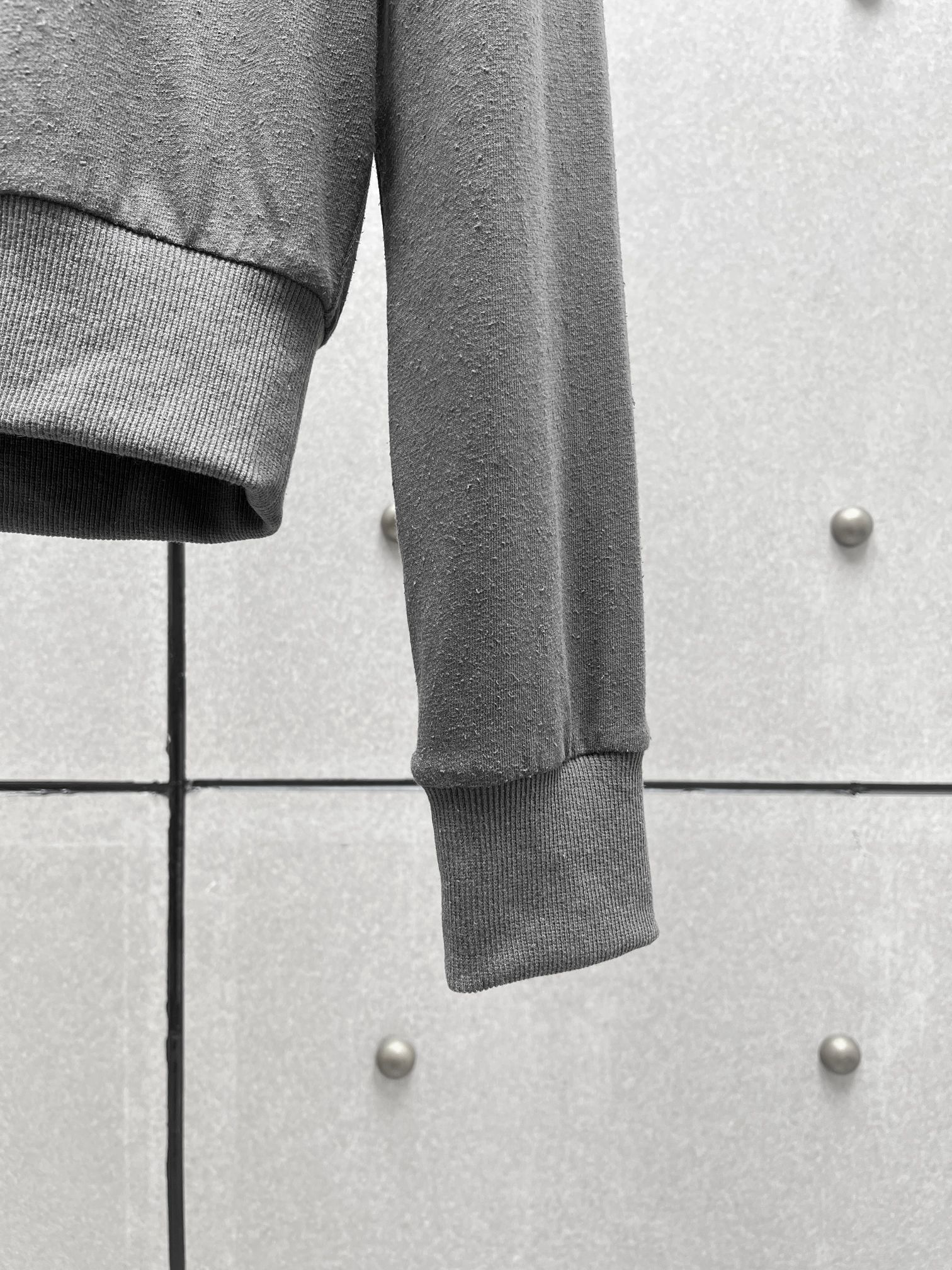 ❤️连帽垫肩卫衣！蚕丝亚麻混纺，染色洗水做旧效果 SML