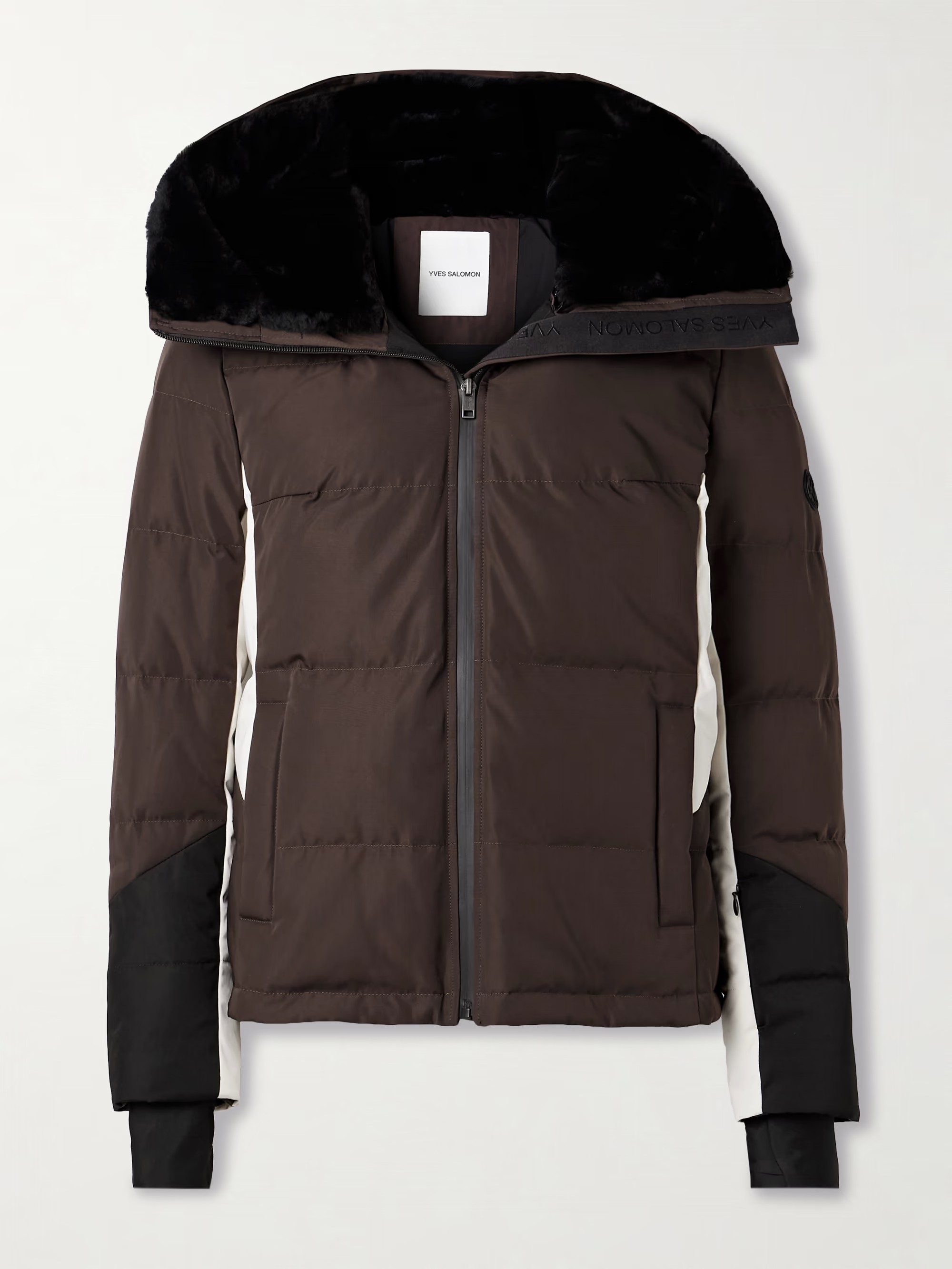 NO:577775,Fur collar color-blocked windproof down ski jacket!  90 national standard white duck down filling, detachable double-layer hat, multi-functional and detailed. SML, down jacket, hats, alexander wang19860909毛领拼色防风羽绒滑雪服！90国家标准白鸭绒填充,可拆卸双层帽子,多功能多细节.SML,,down jacket,hats,alexander wang,Women's clothing