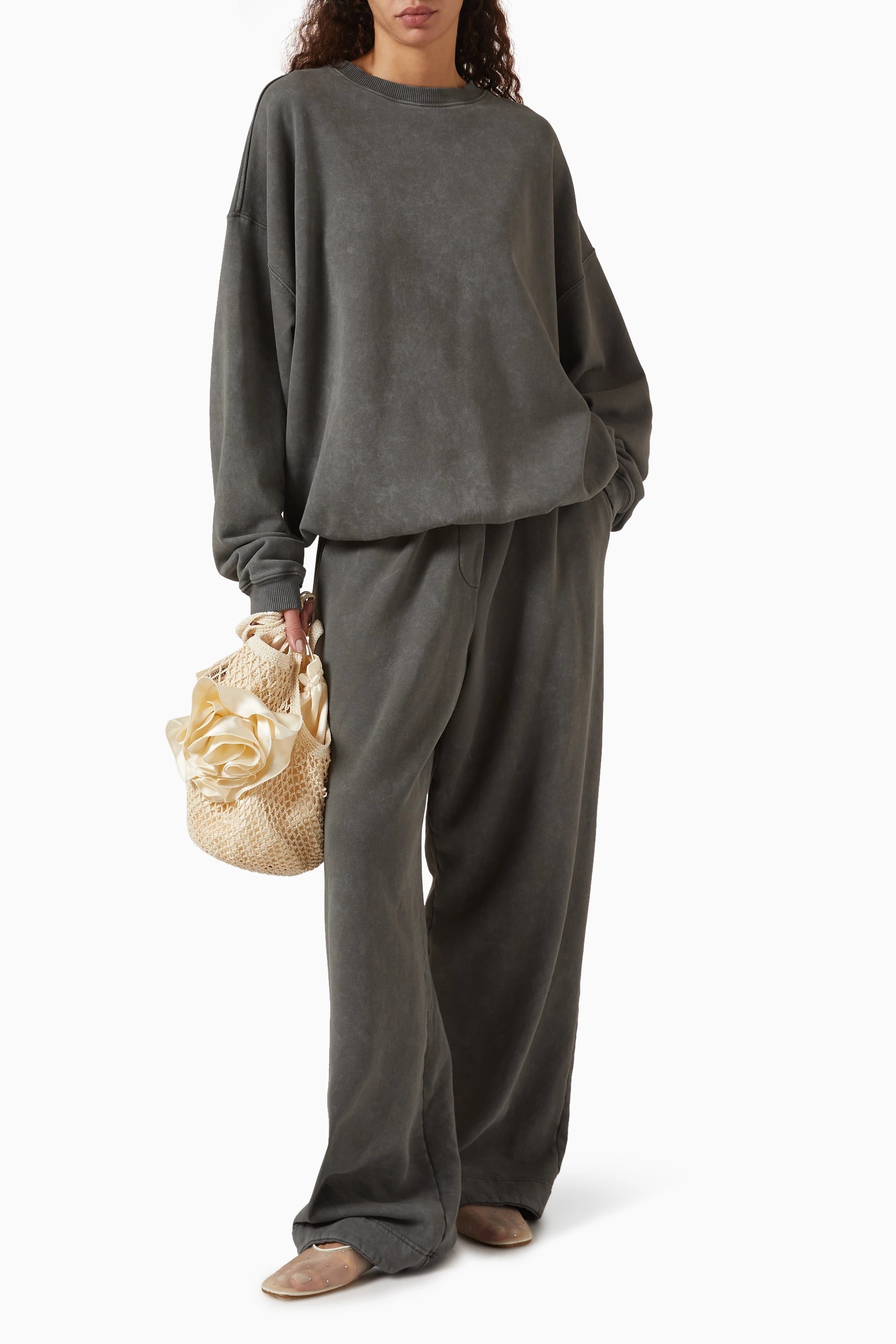 ❤️雪花洗水宽松长裤！棉 SML