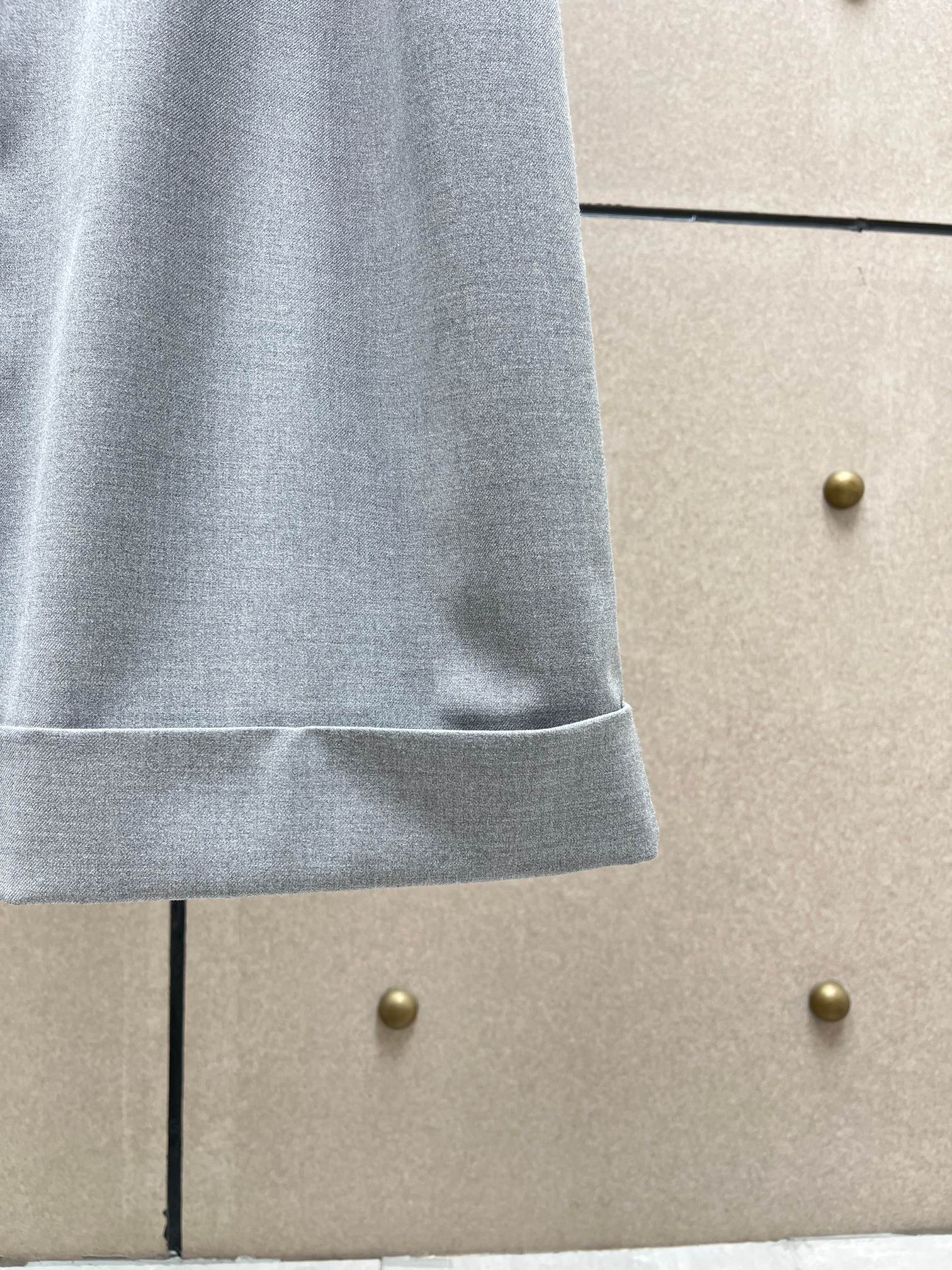 ❤️折脚高腰阔腿西裤！SML