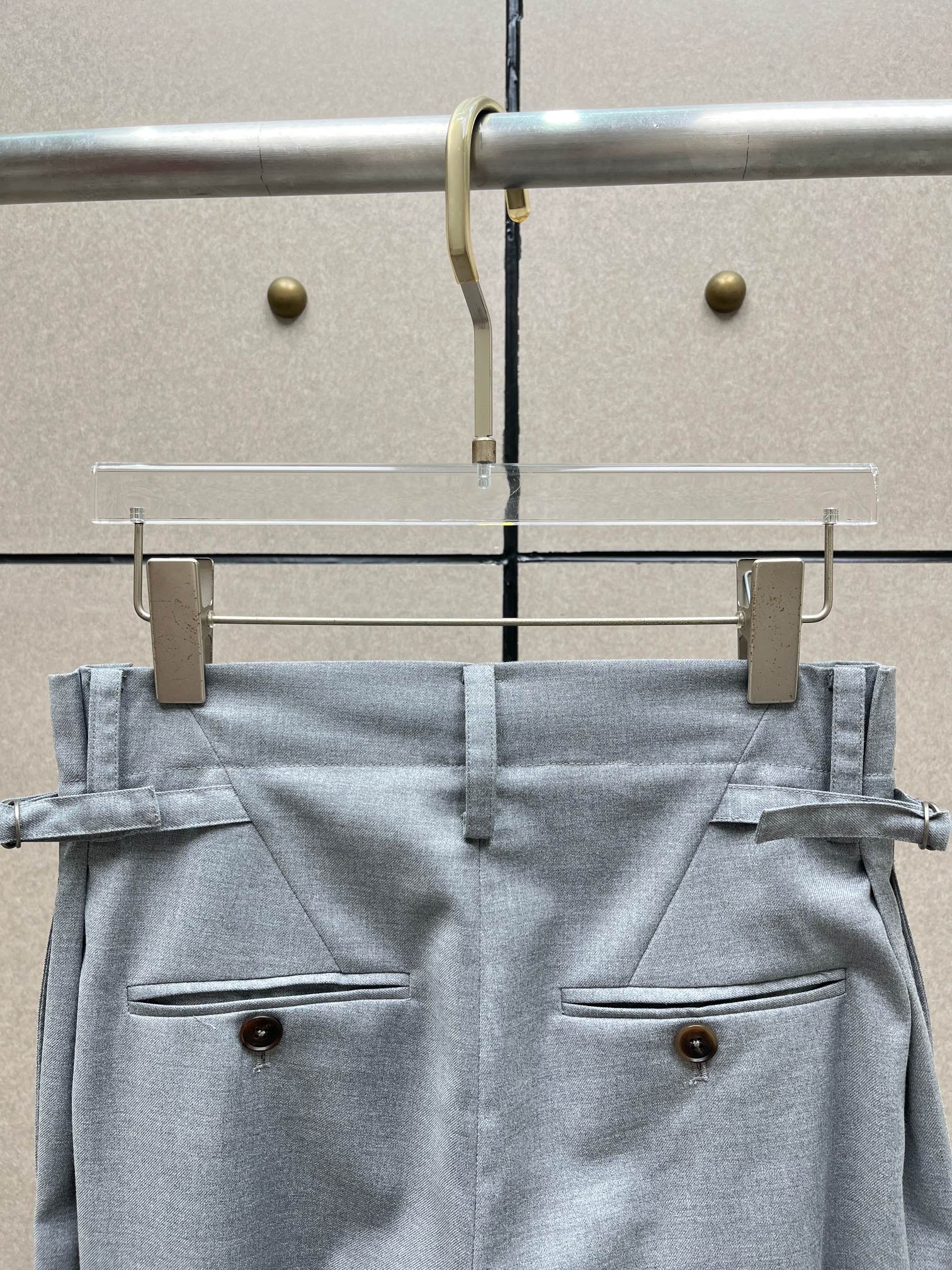 ❤️折脚高腰阔腿西裤！SML