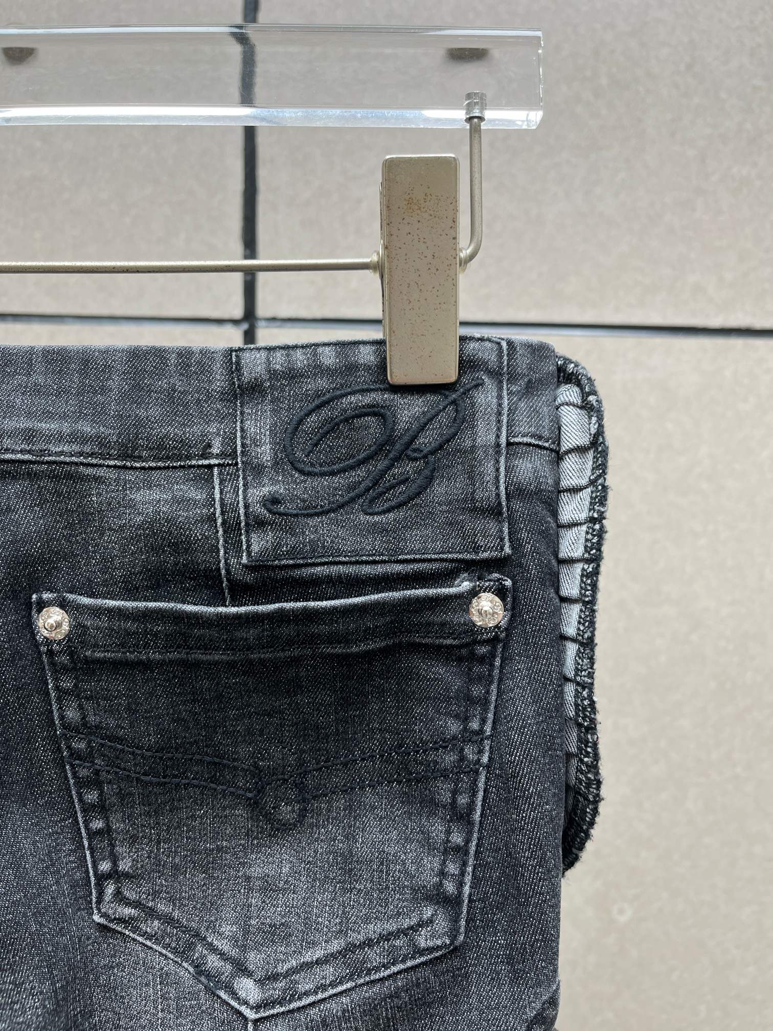 ❤️blum 重工皮革绳绑带牛仔裤！棉 SML