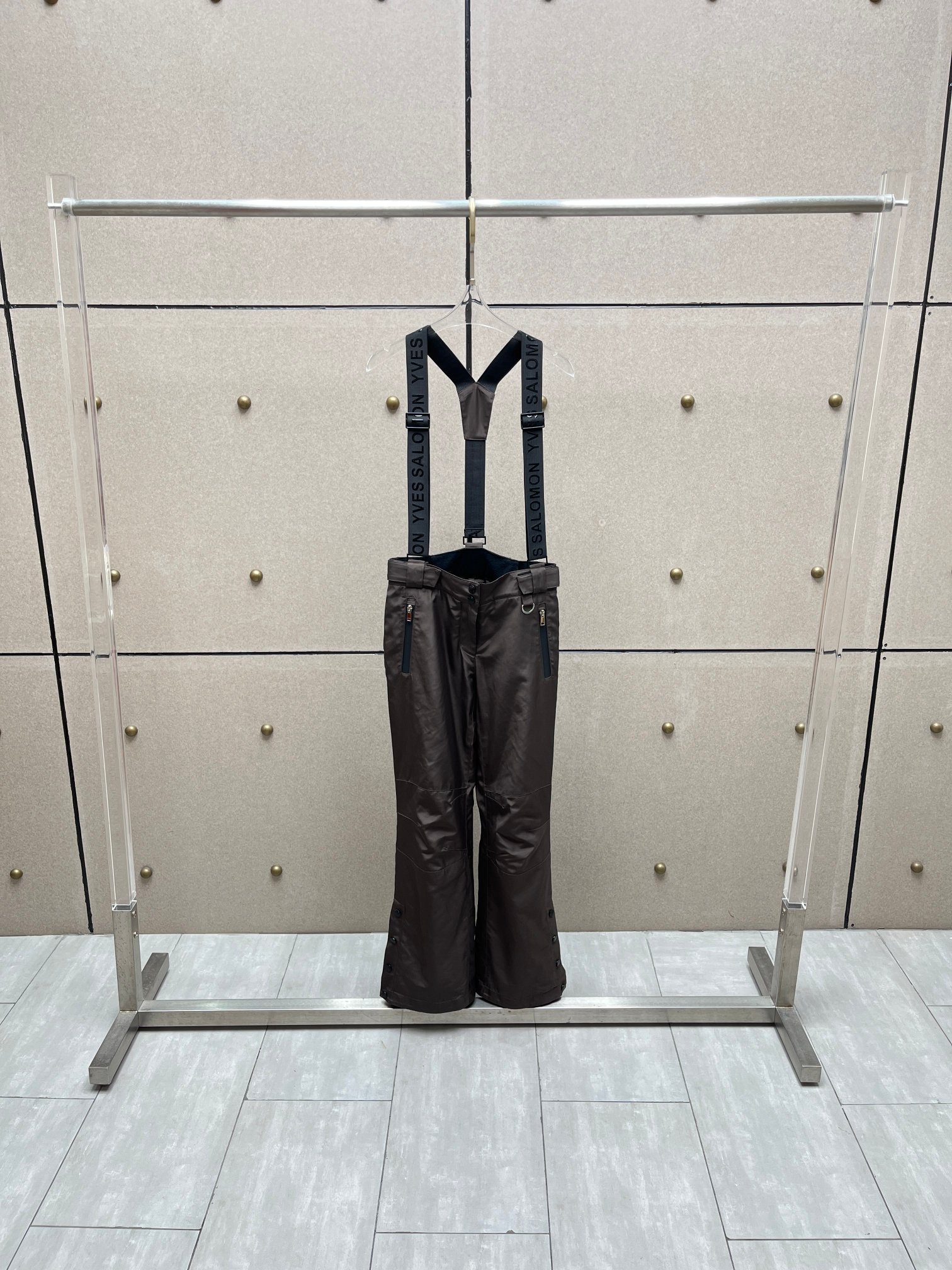 ❤️双层保暖背带裤！可拆卸可调节背带，外层防风雪，内层加绒保暖层，多功能多细节。SML