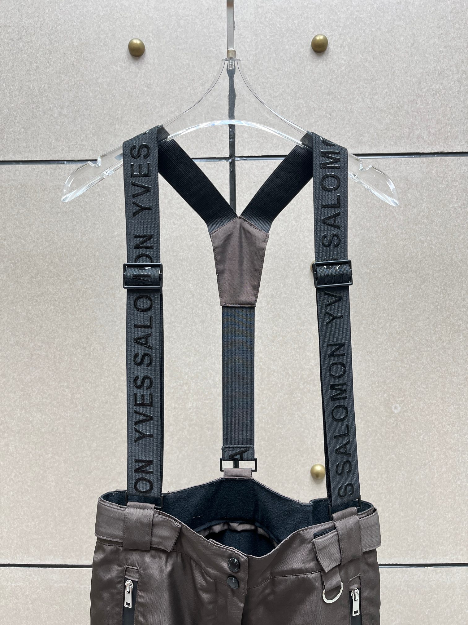 ❤️双层保暖背带裤！可拆卸可调节背带，外层防风雪，内层加绒保暖层，多功能多细节。SML