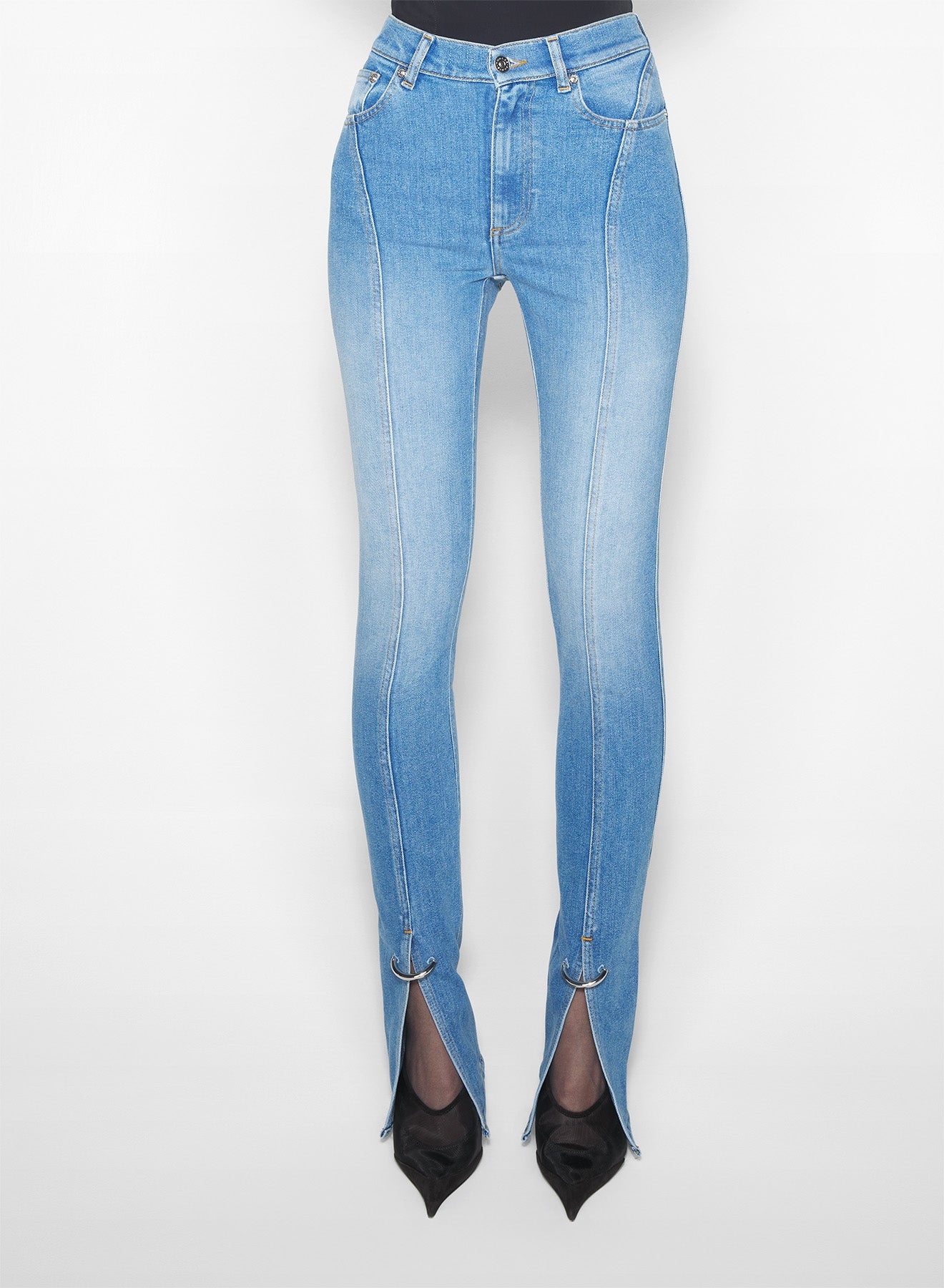 NO:579235,mugl buckle embellished jeans!  Cotton SML,,jeans,alexander wang19860909mugl 扣环装饰牛仔裤！棉 SML,,jeans,alexander wang,Women's clothing