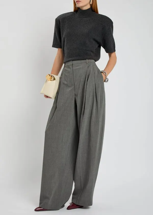 ❤️jac 暖融融羊毛垫肩针织上衣！100％羊毛 两色 SML