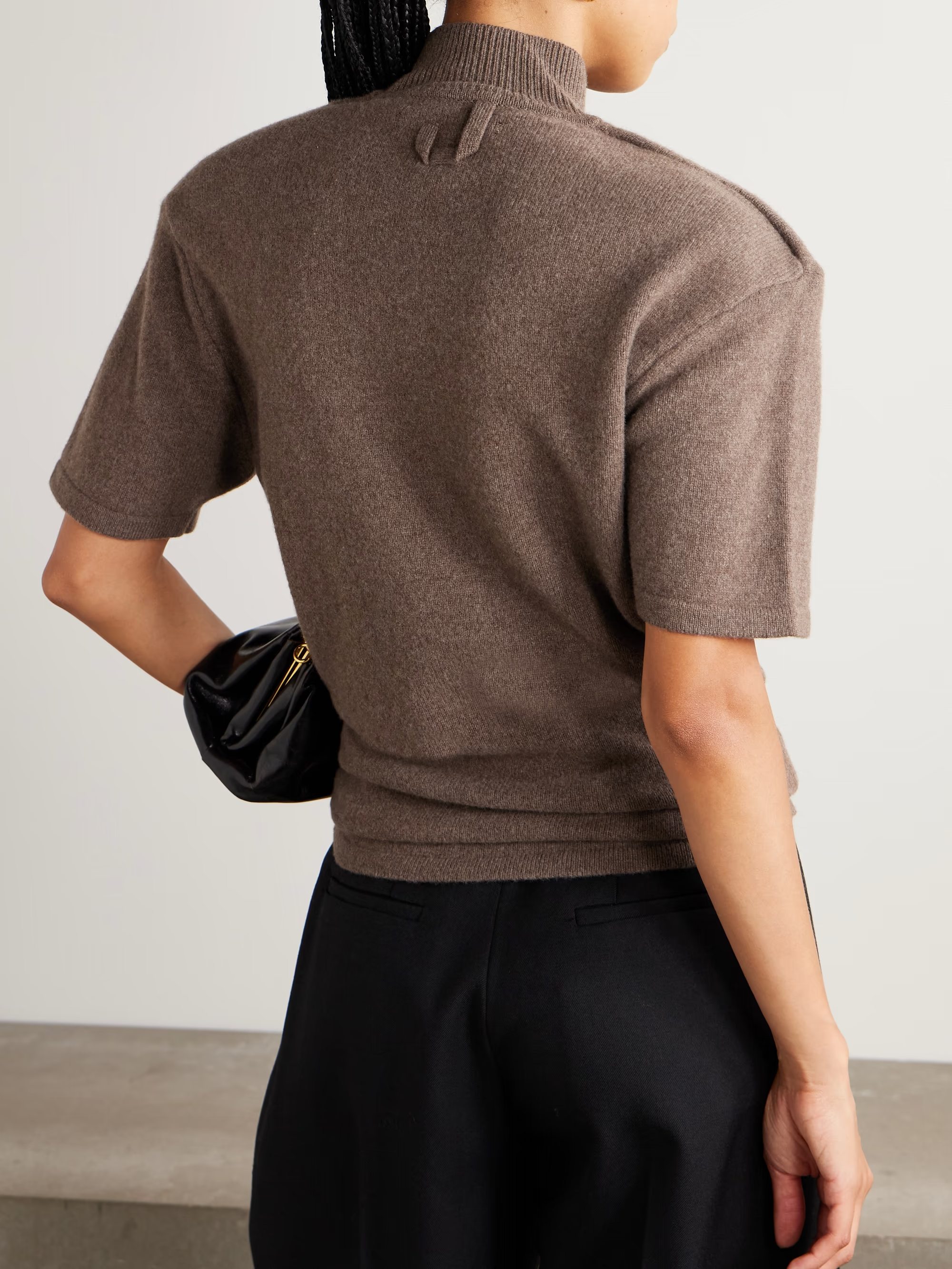 ❤️jac 暖融融羊毛垫肩针织上衣！100％羊毛 两色 SML