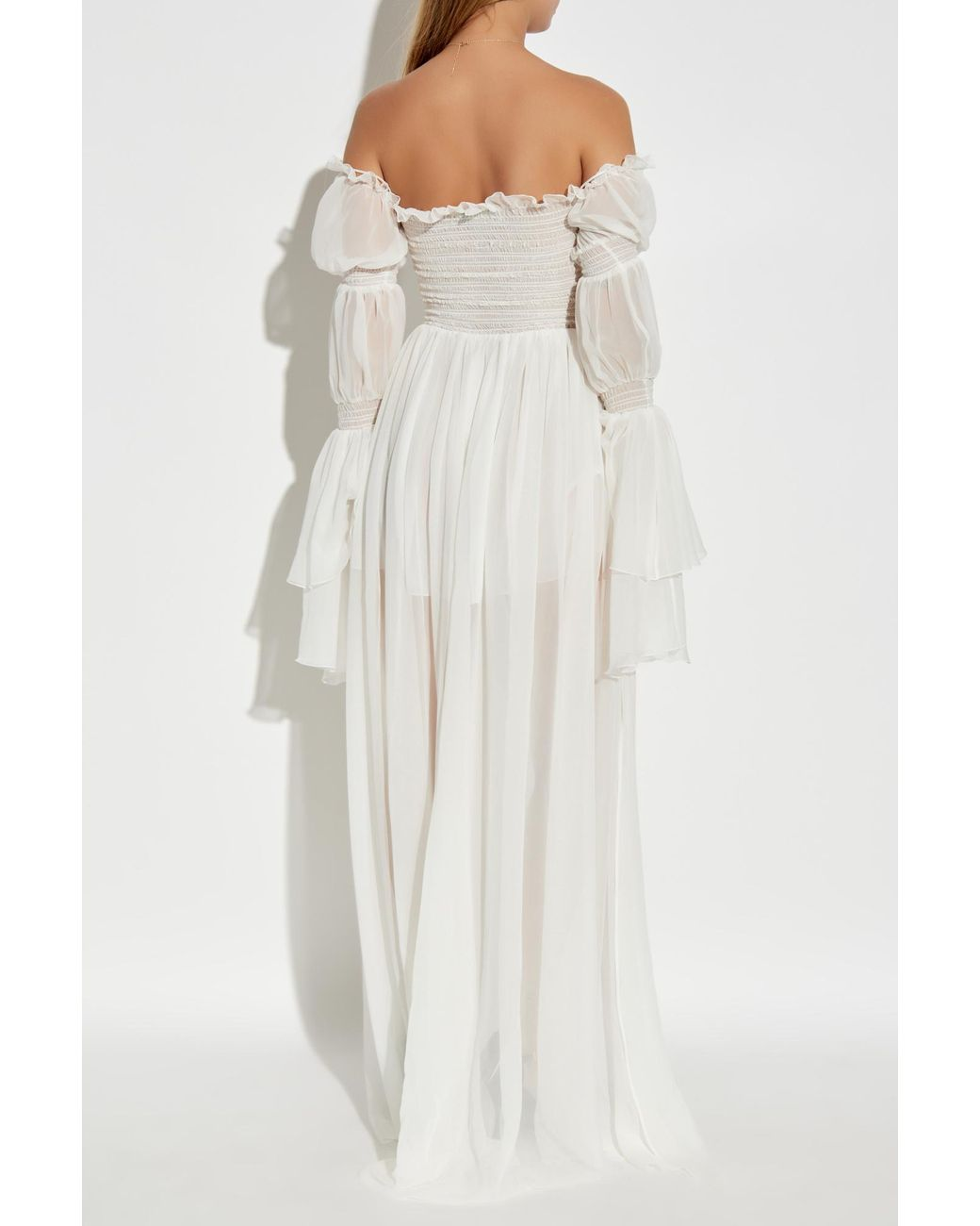 ❤️blum 荷叶打缆飘逸连衣裙！红白两色 SML