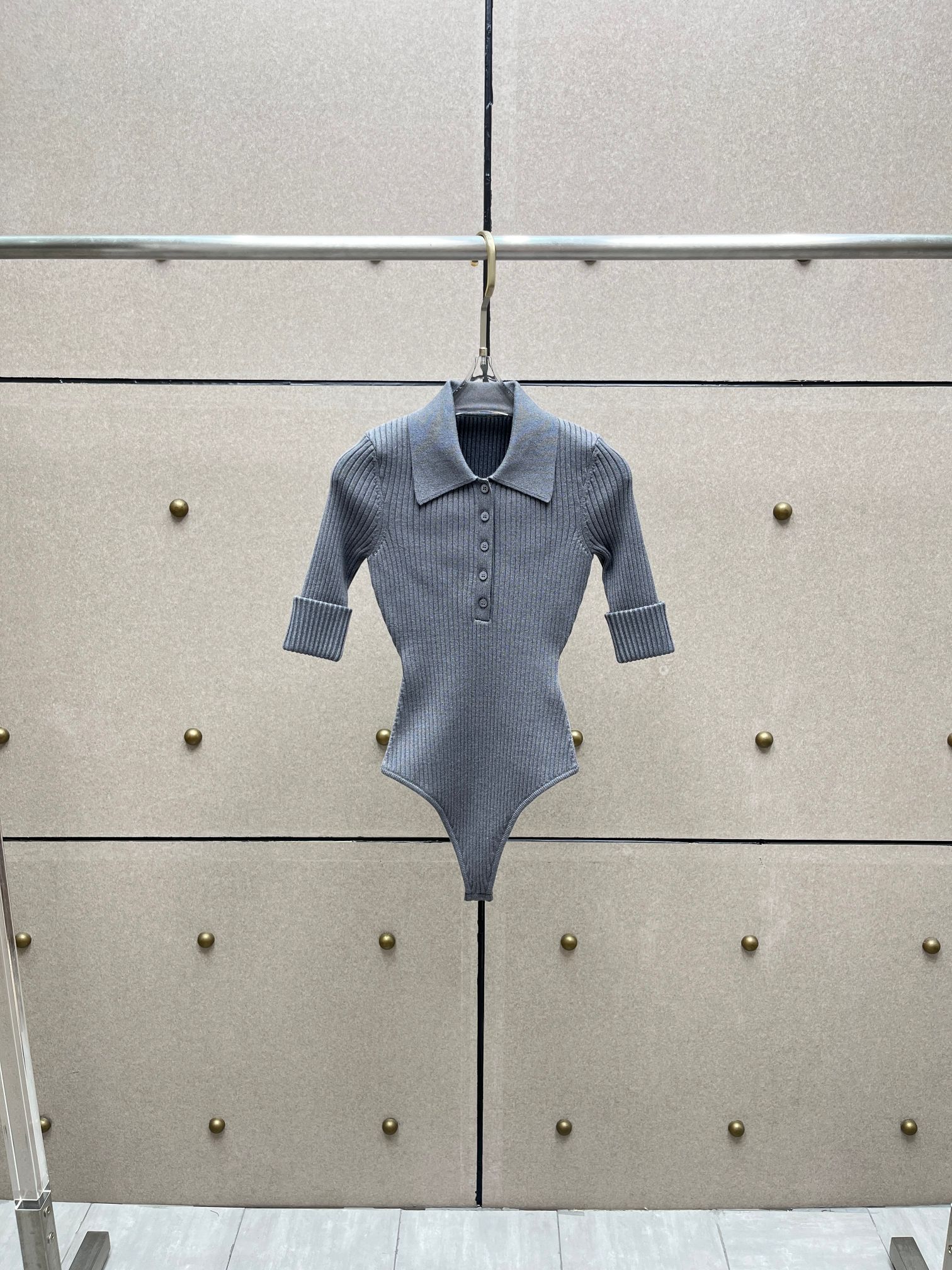 ❤️针织翻领连体衣！两色 SML