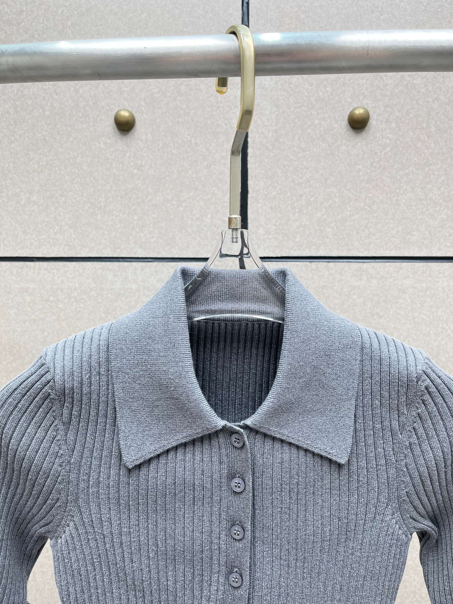 ❤️针织翻领连体衣！两色 SML