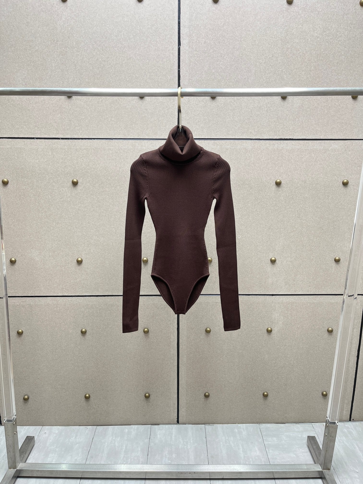 ❤️巧克力色堆领针织连体衣！SML