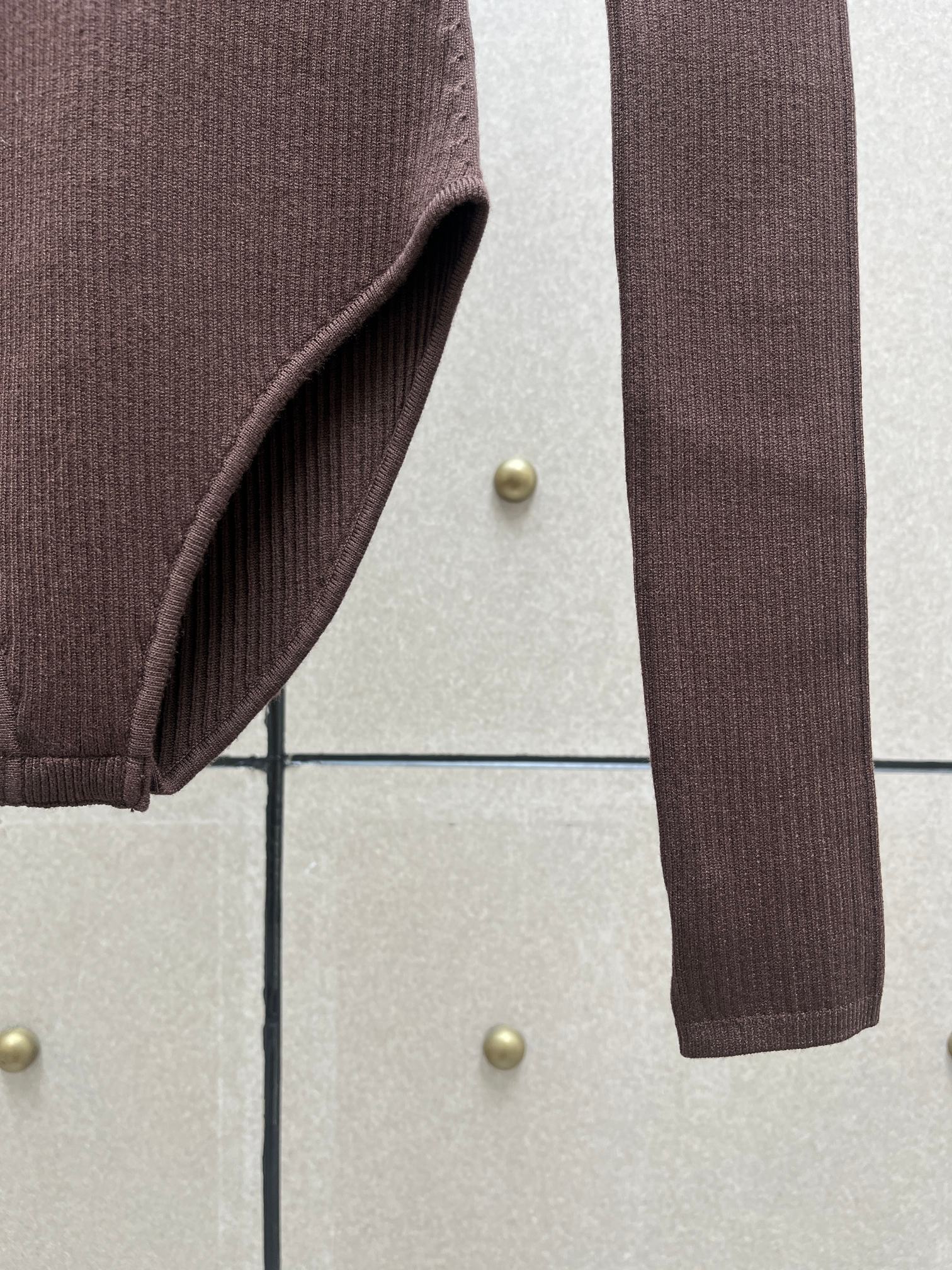 ❤️巧克力色堆领针织连体衣！SML