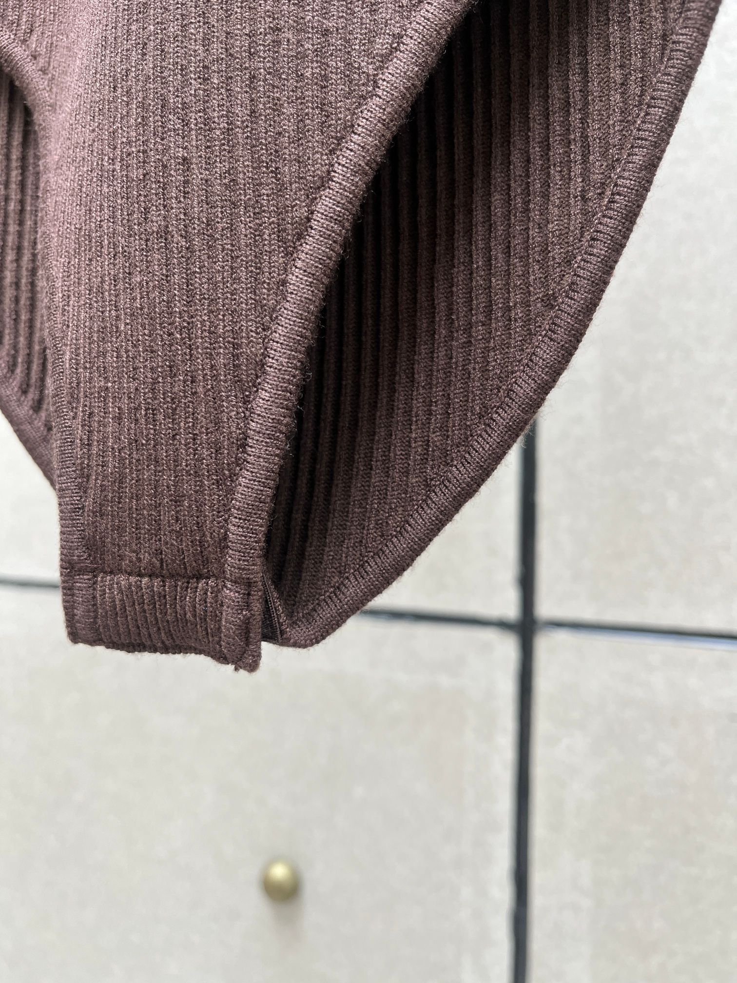 ❤️巧克力色堆领针织连体衣！SML