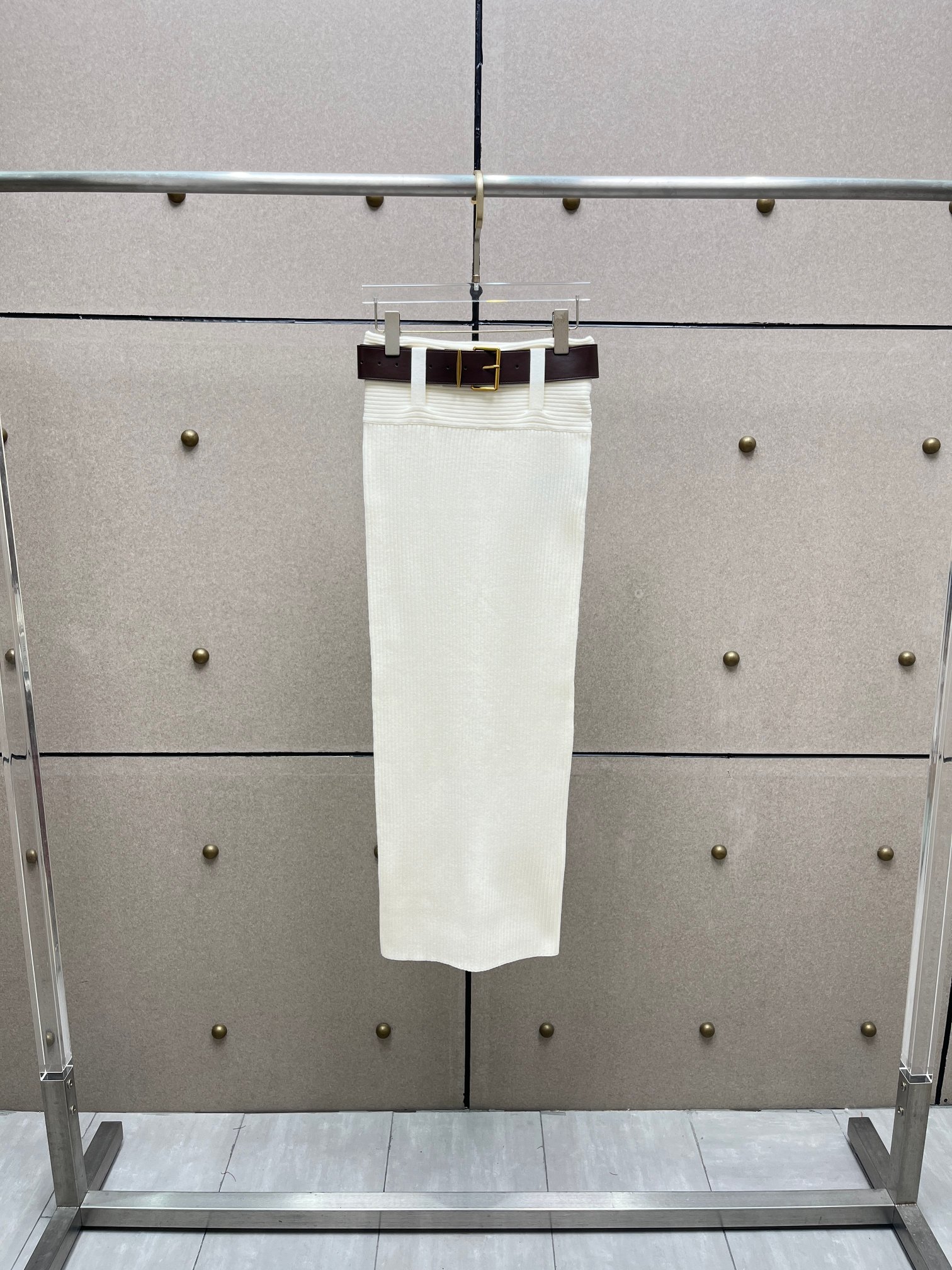 ❤️宽腰针织长半裙！ 配有宽腰带 SML