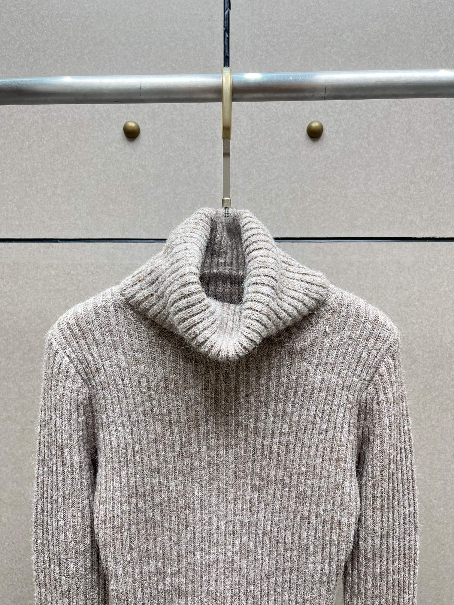 ❤️高领针织连衣裙！羊毛混纺 SML