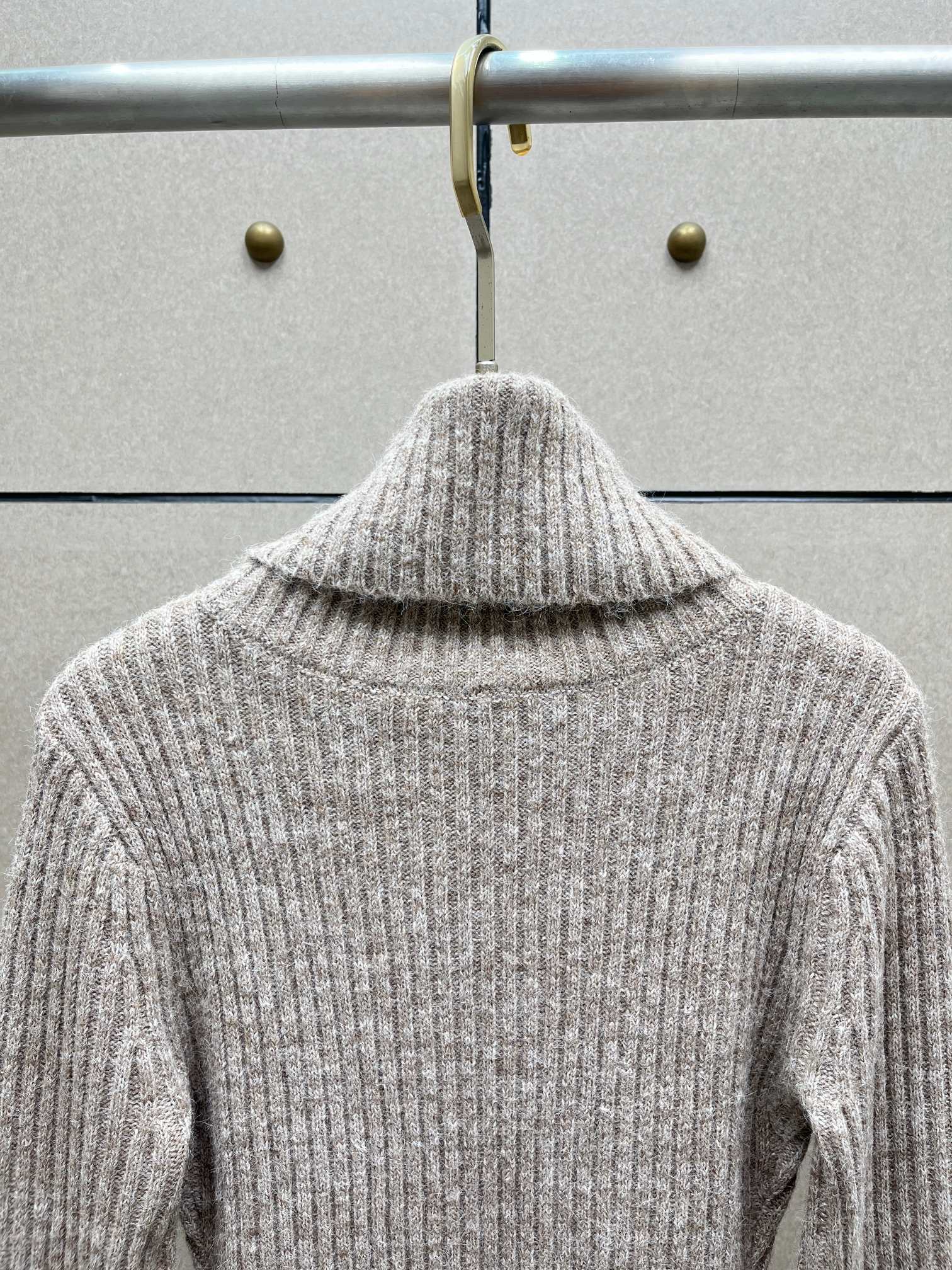 ❤️高领针织连衣裙！羊毛混纺 SML