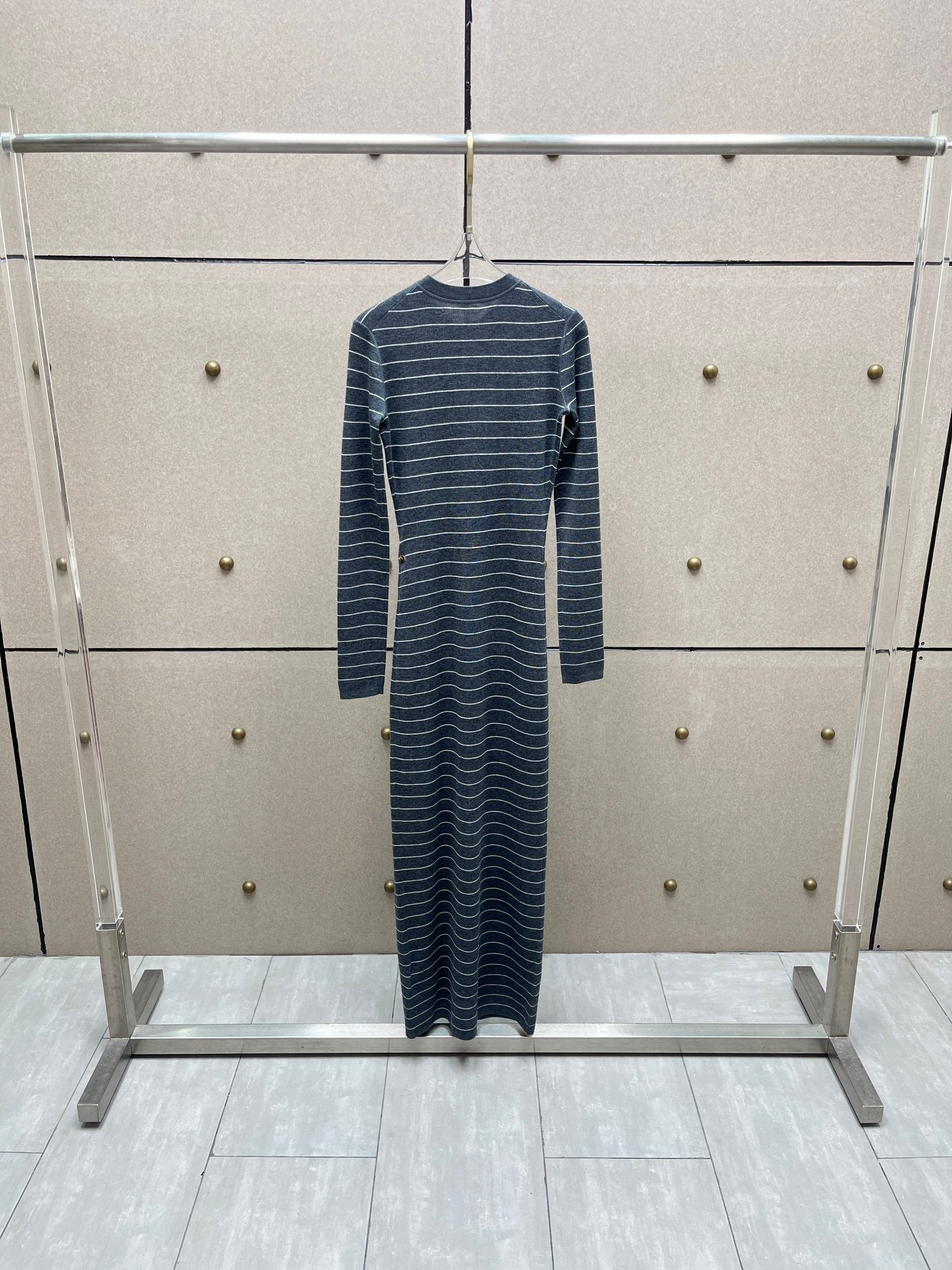 ❤️条纹针织连衣裙！羊毛混纺 SML