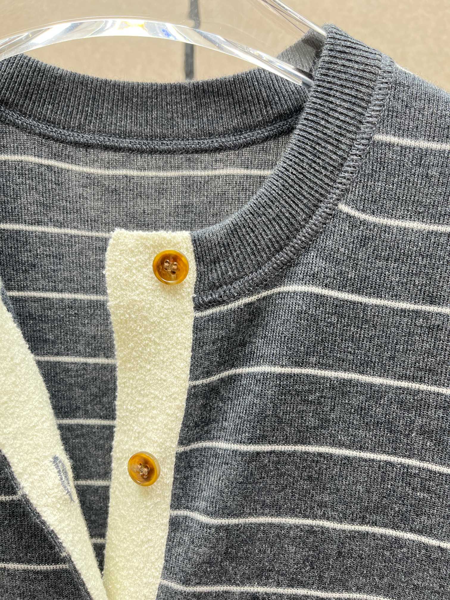 ❤️条纹针织连衣裙！羊毛混纺 SML