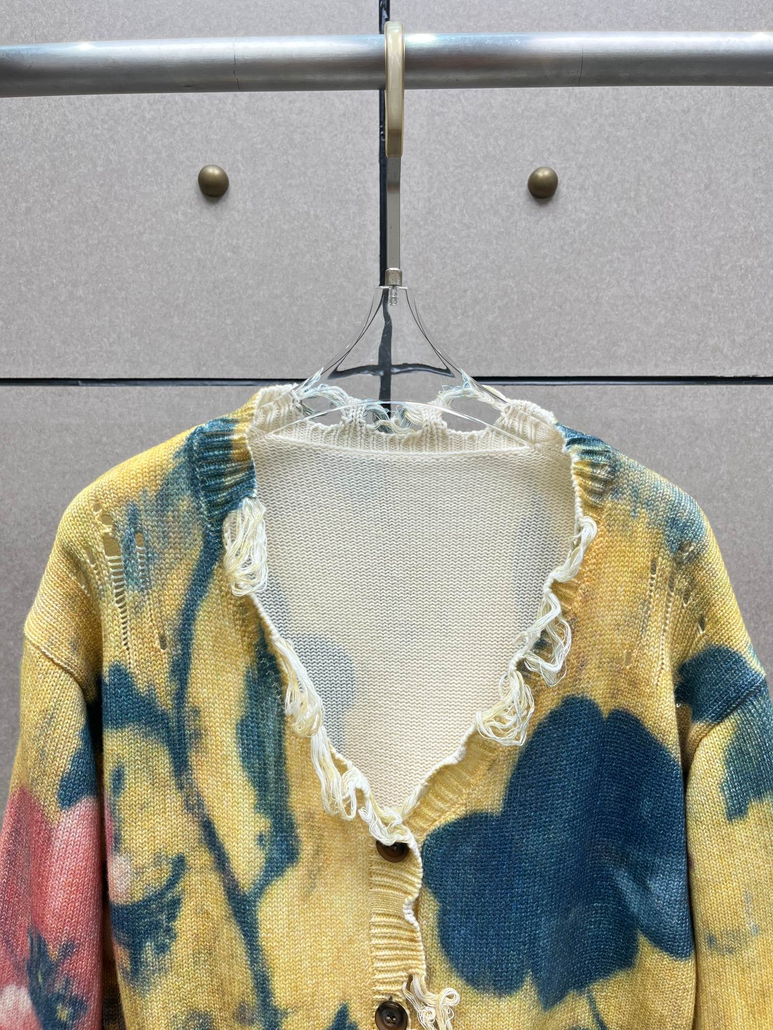 ❤️印花针织开衫！棉 SML