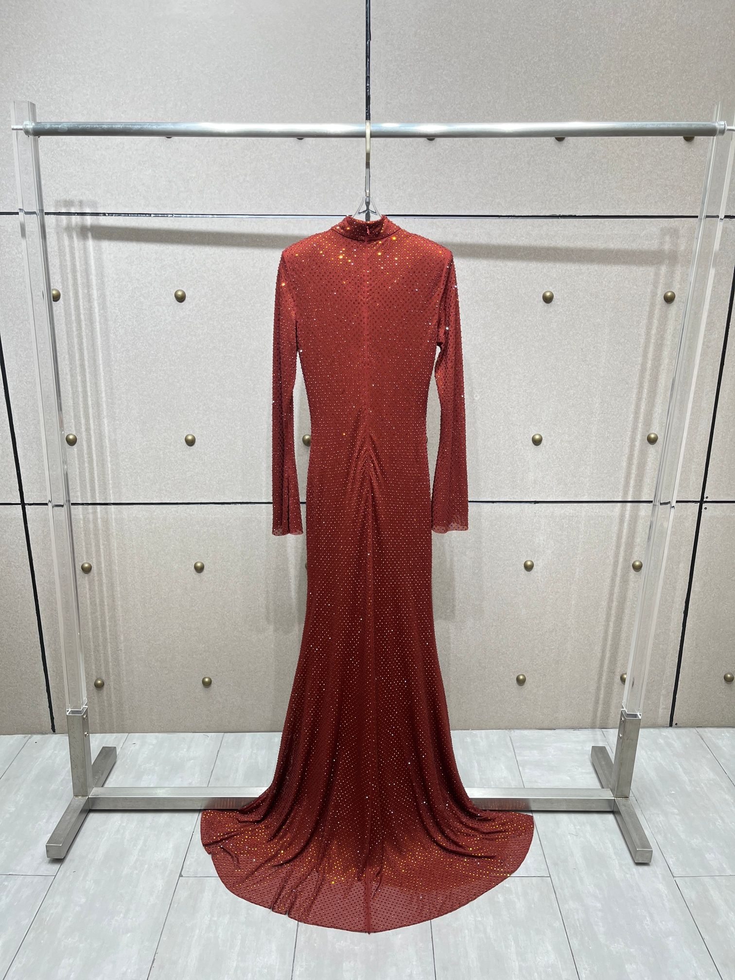 ❤️定制染色加长烫钻连衣裙！SML