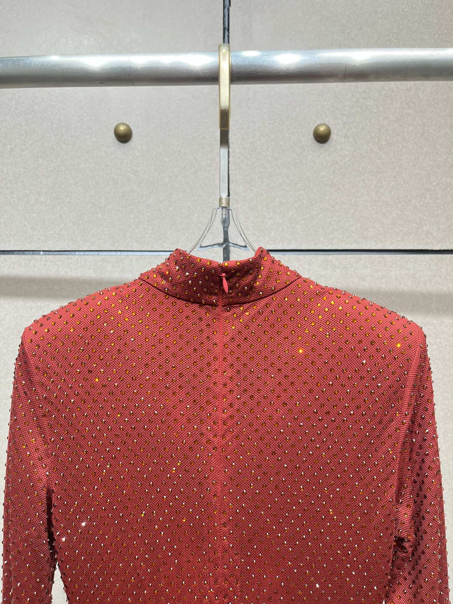 ❤️定制染色加长烫钻连衣裙！SML