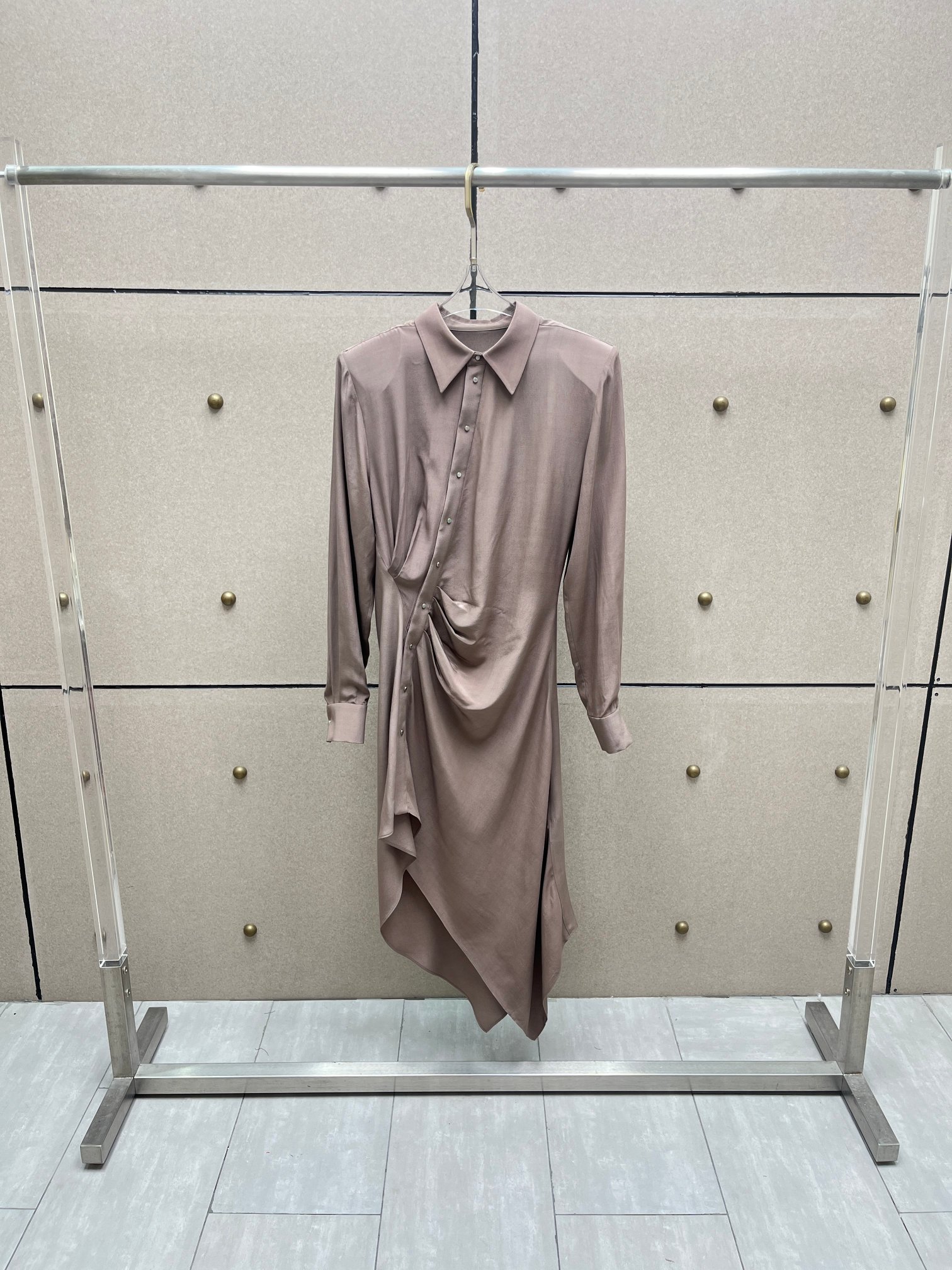 NO:591021,mugl dyed shoulder padded slant dress!  SML,,skirts,alexander wang19860909mugl 染色垫肩斜襟连衣裙！SML,,skirts,alexander wang,Women's clothing