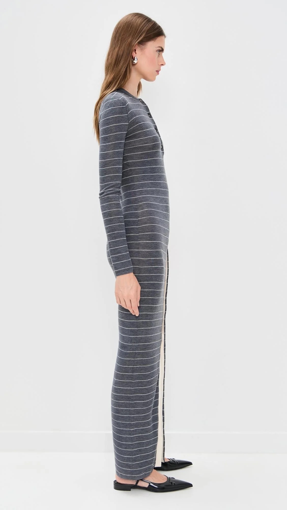 ❤️条纹针织连衣裙！羊毛混纺 SML