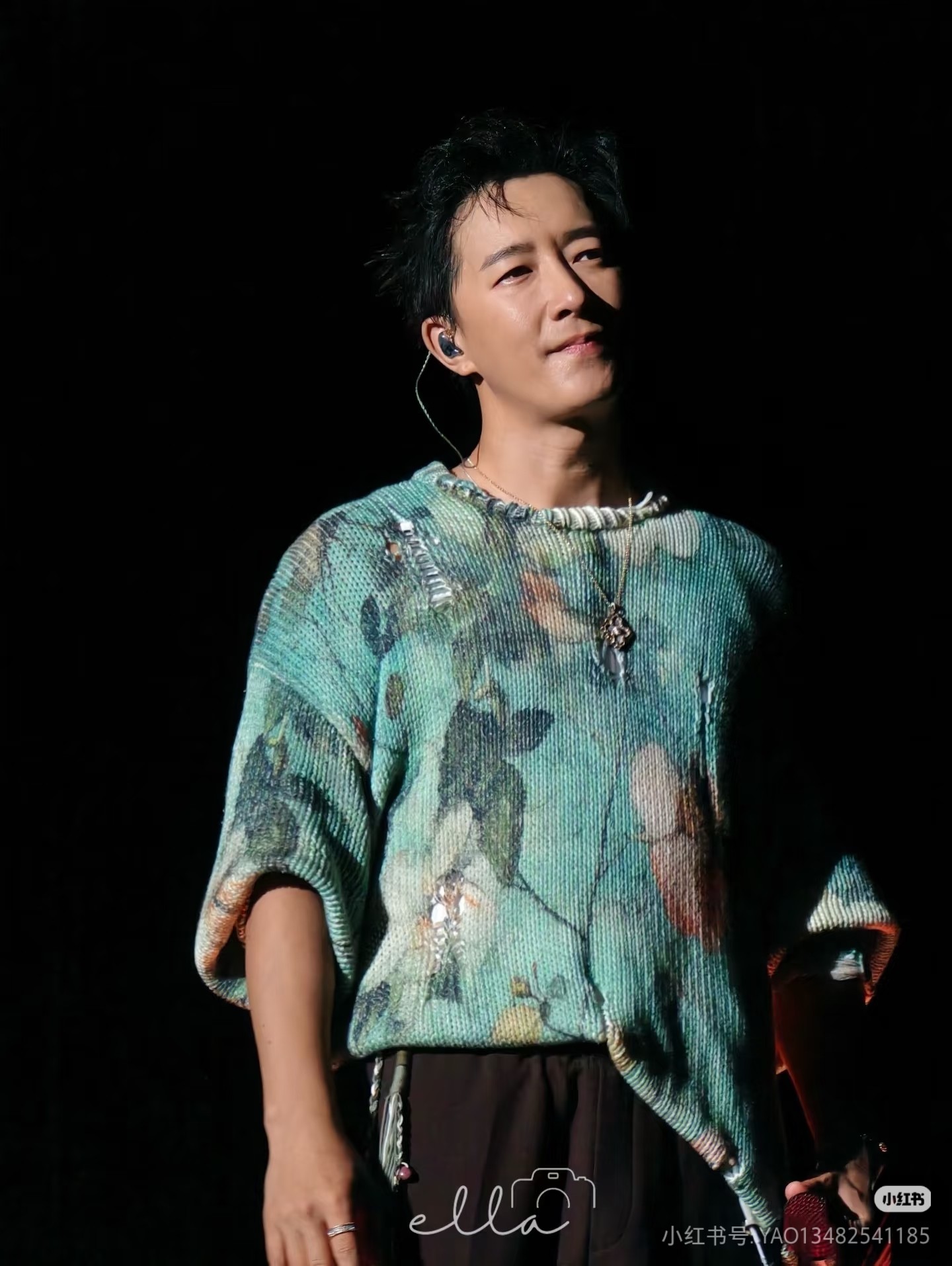 ❤️印花勾破针织圆领毛衣！棉 两色 SML