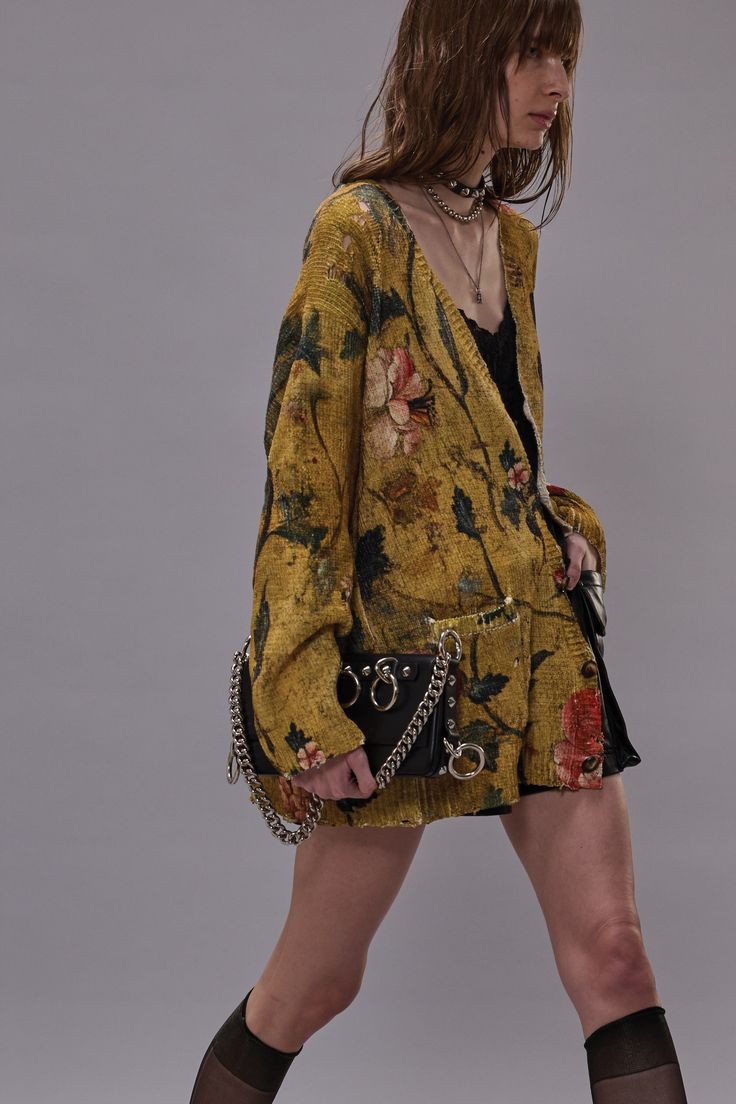 ❤️印花针织开衫！棉 SML