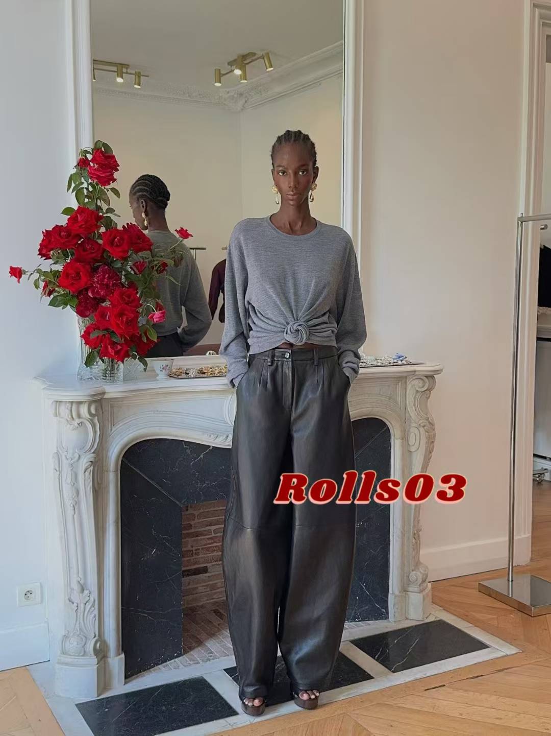 ♥️magda 打结纽花羊毛针织上衣！100％羊毛 两色 SML