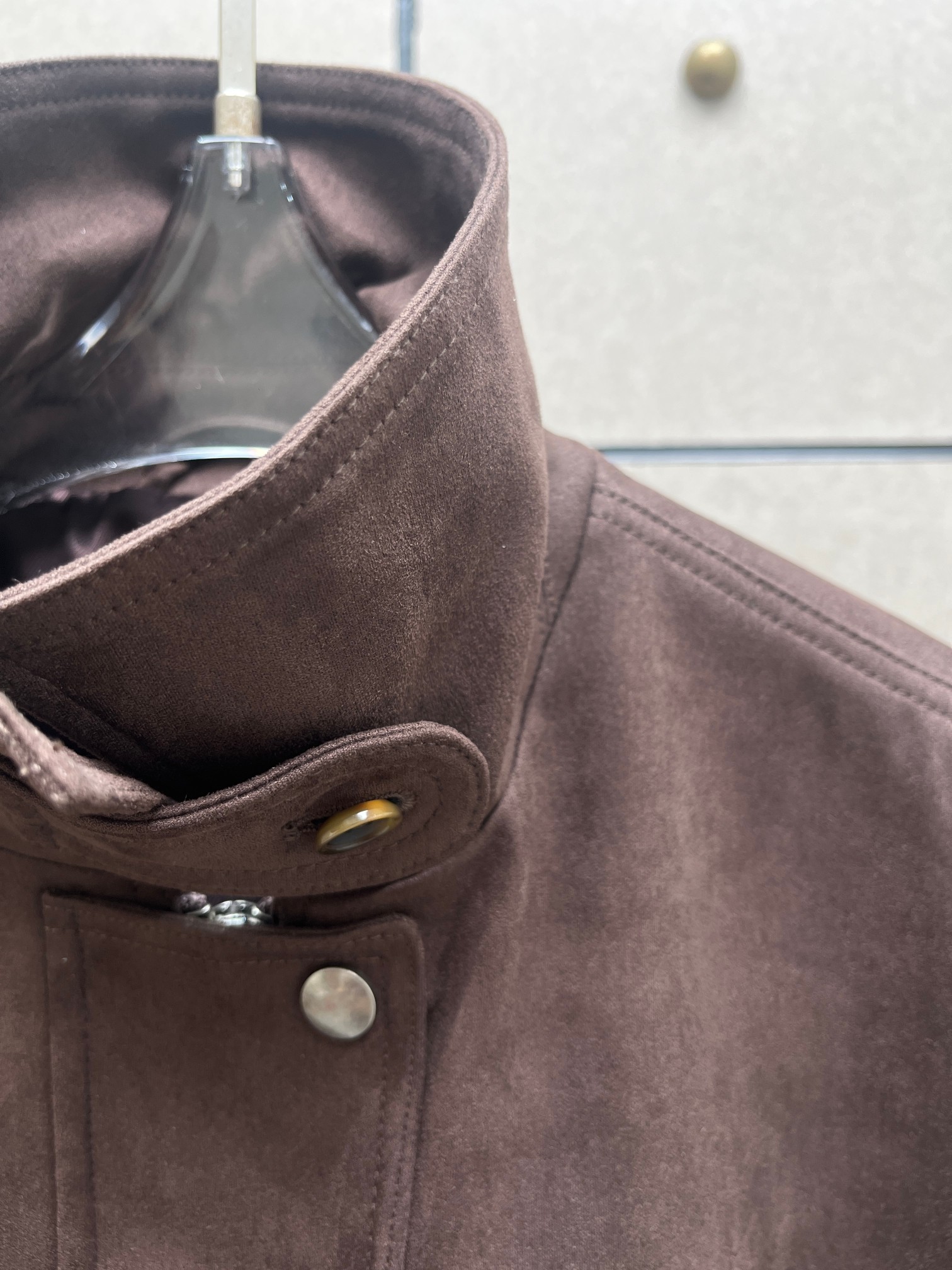 ❤️仿皮斜袋夹克外套！ SML