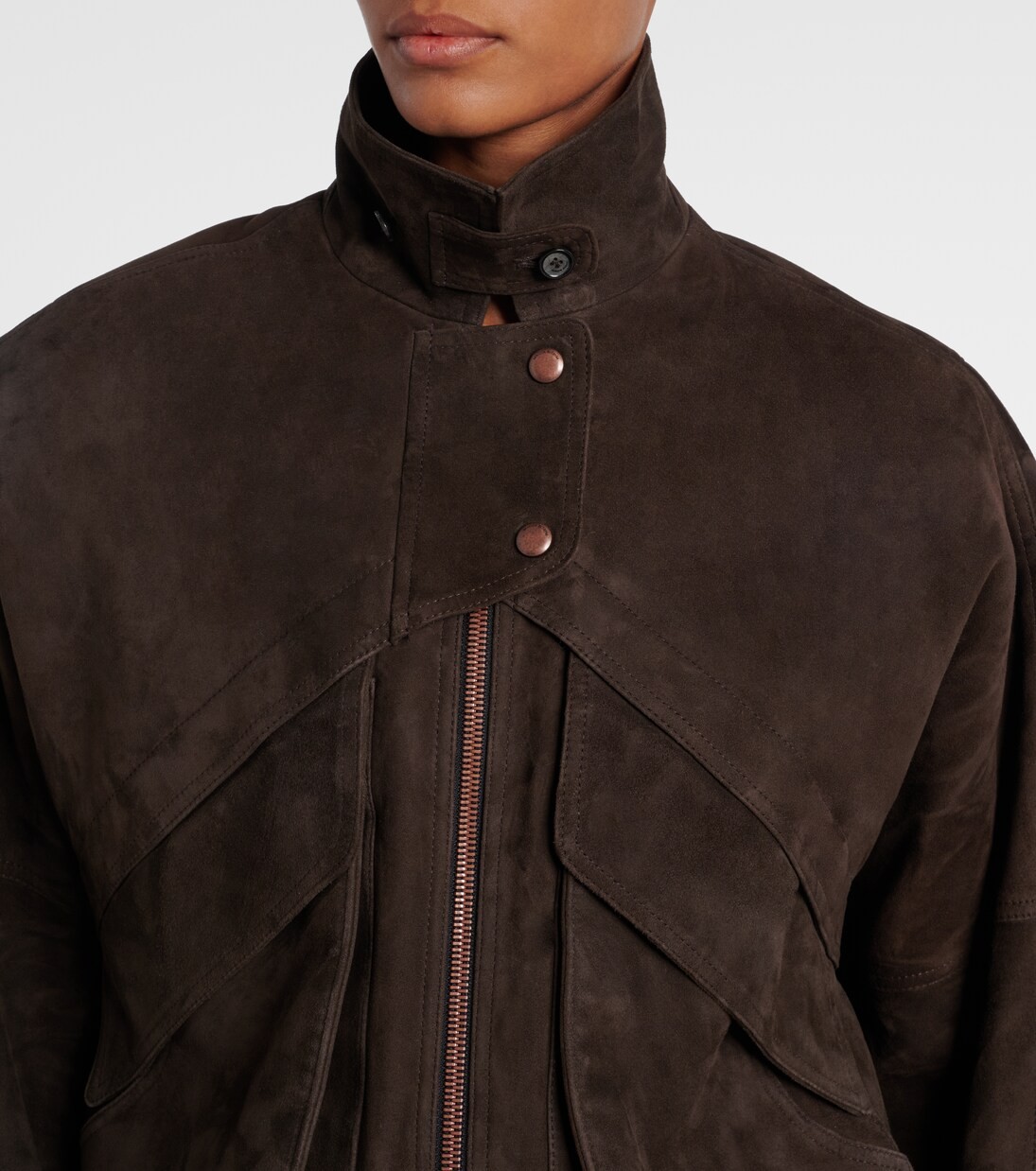 ❤️仿皮斜袋夹克外套！ SML