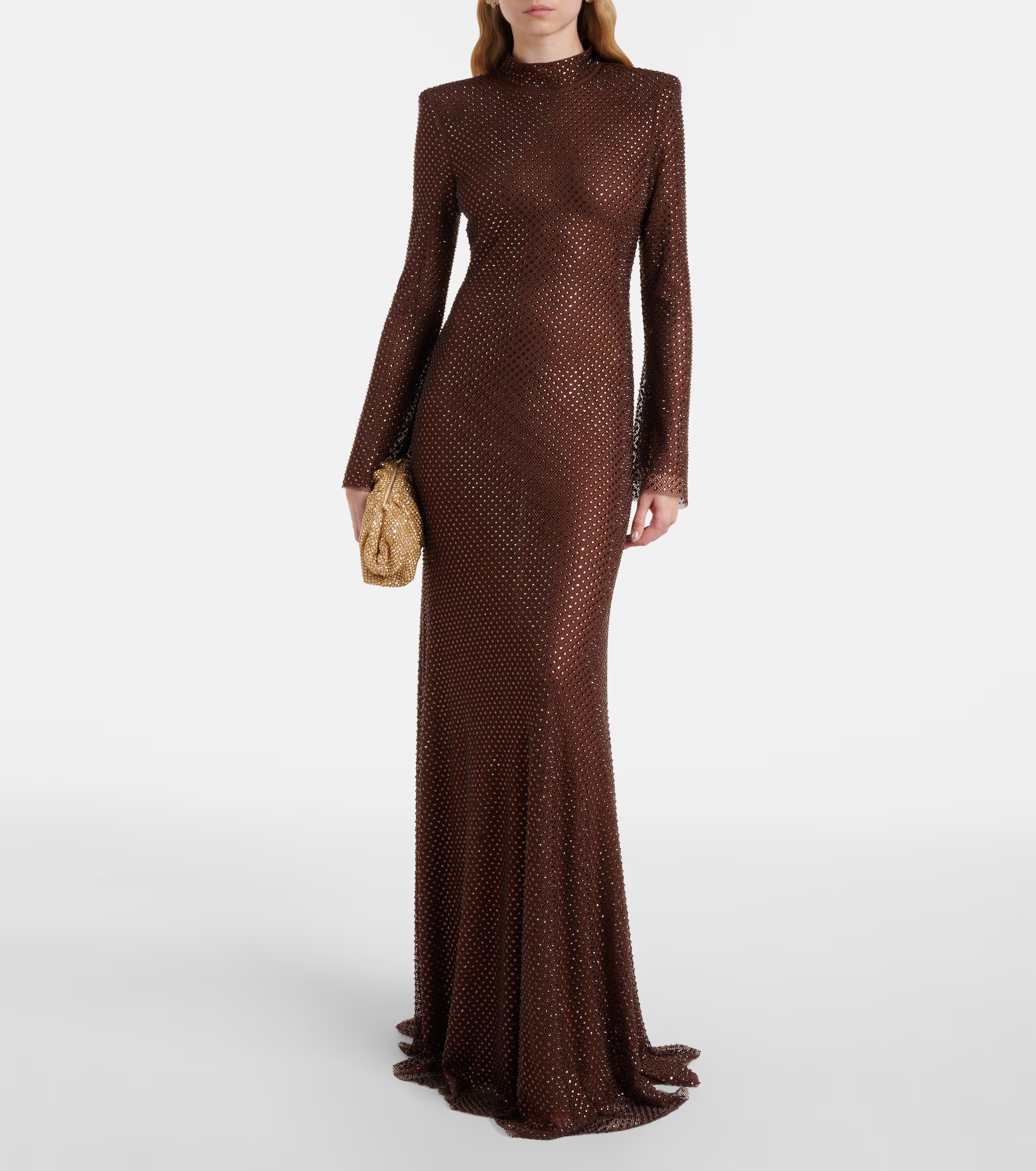 ❤️定制染色加长烫钻连衣裙！SML