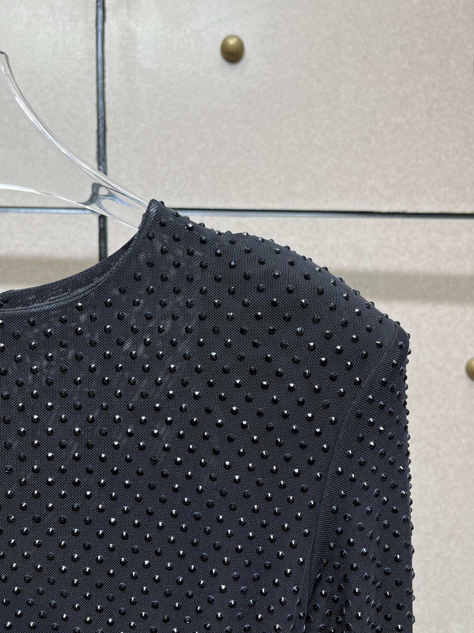 ❤️修身露腰烫钻连衣裙！两色 SML