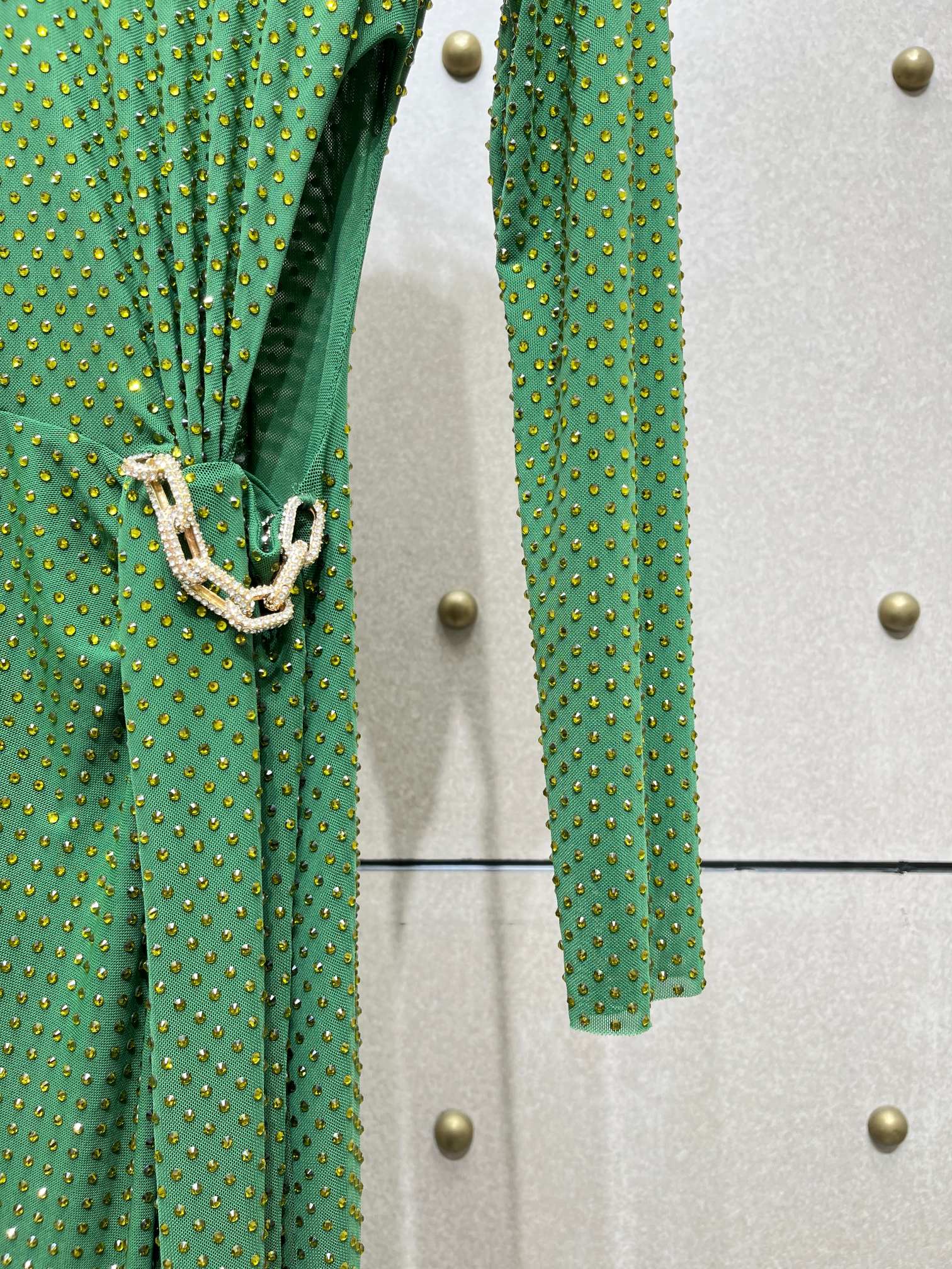 ❤️修身露腰烫钻连衣裙！两色 SML