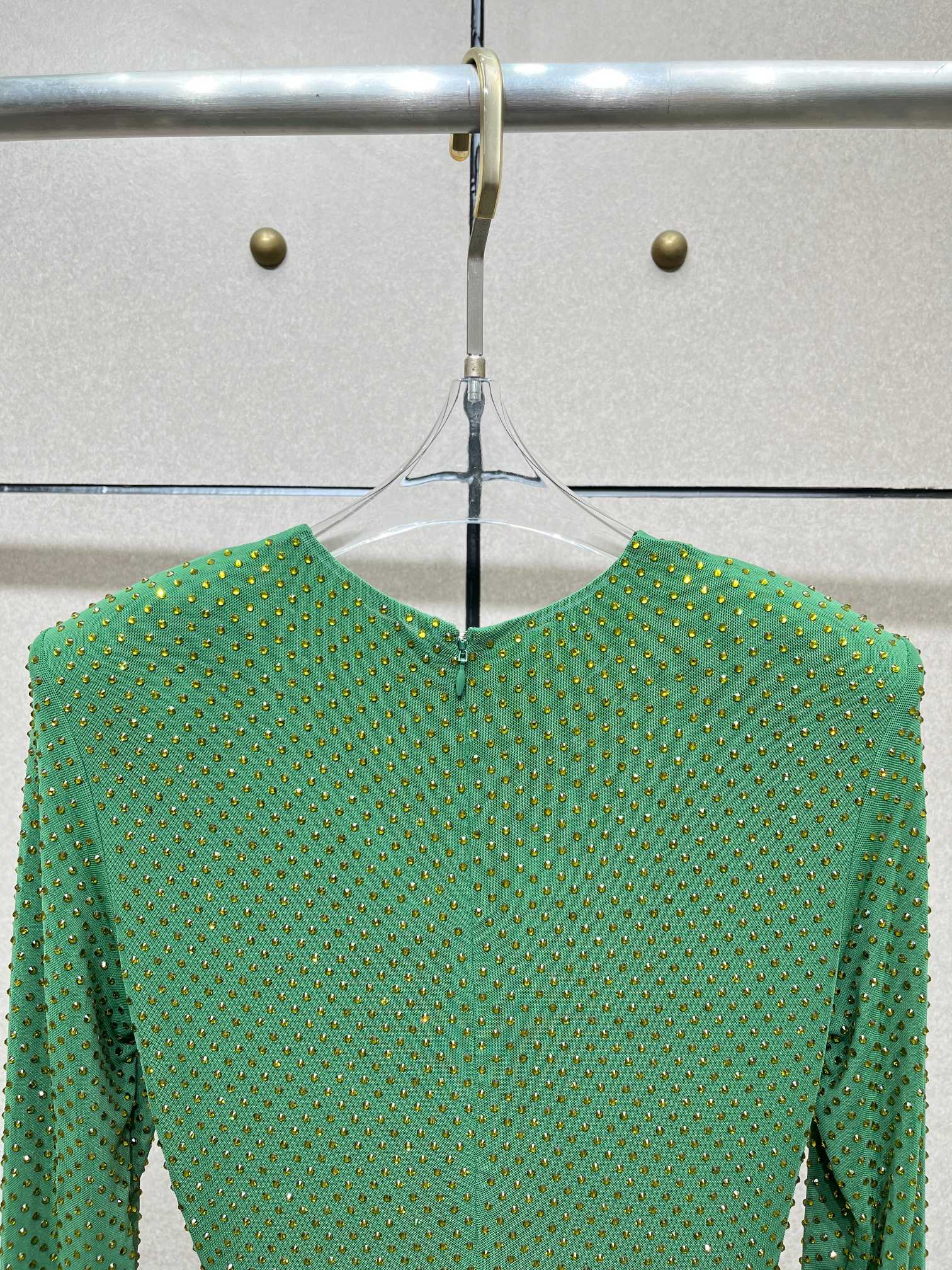 ❤️修身露腰烫钻连衣裙！两色 SML