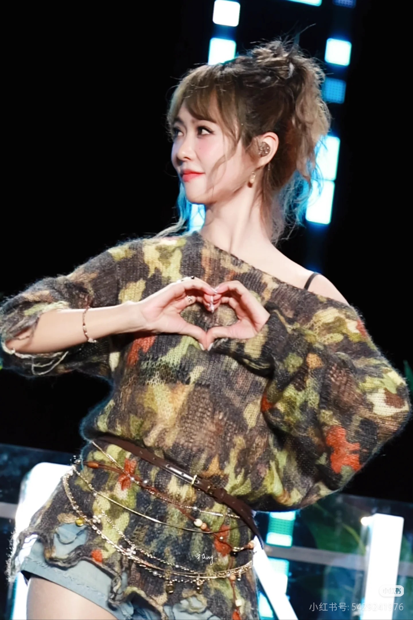 ❤️迷彩印花勾烂薄毛衣！羊毛马海毛混纺纱线 SML