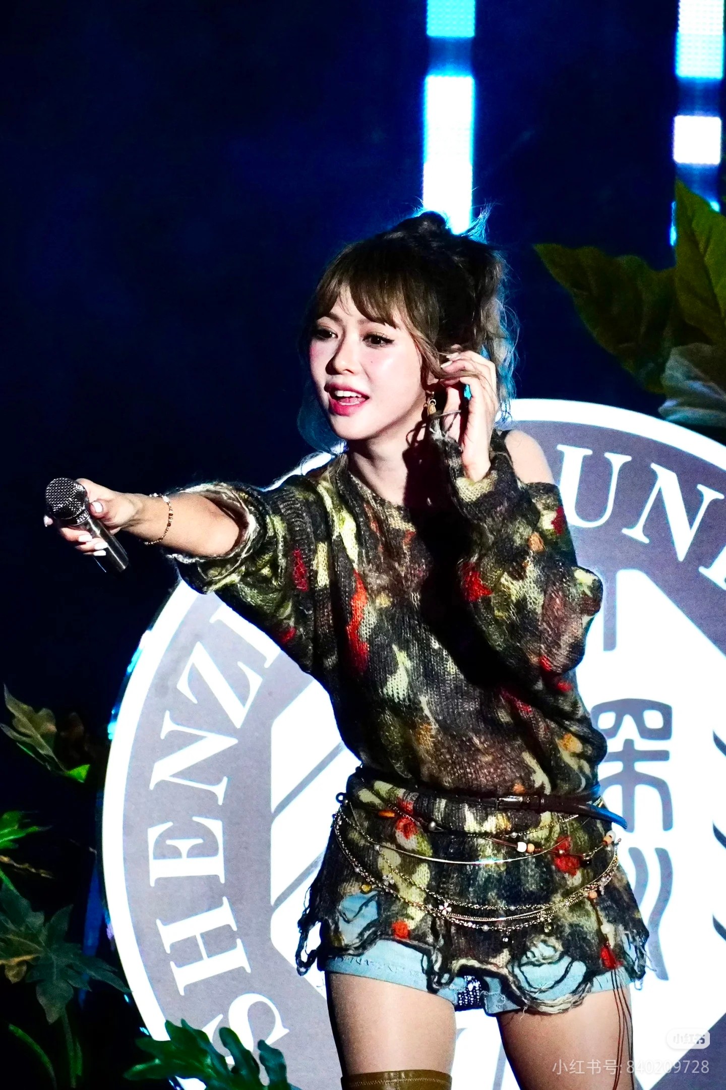 ❤️迷彩印花勾烂薄毛衣！羊毛马海毛混纺纱线 SML