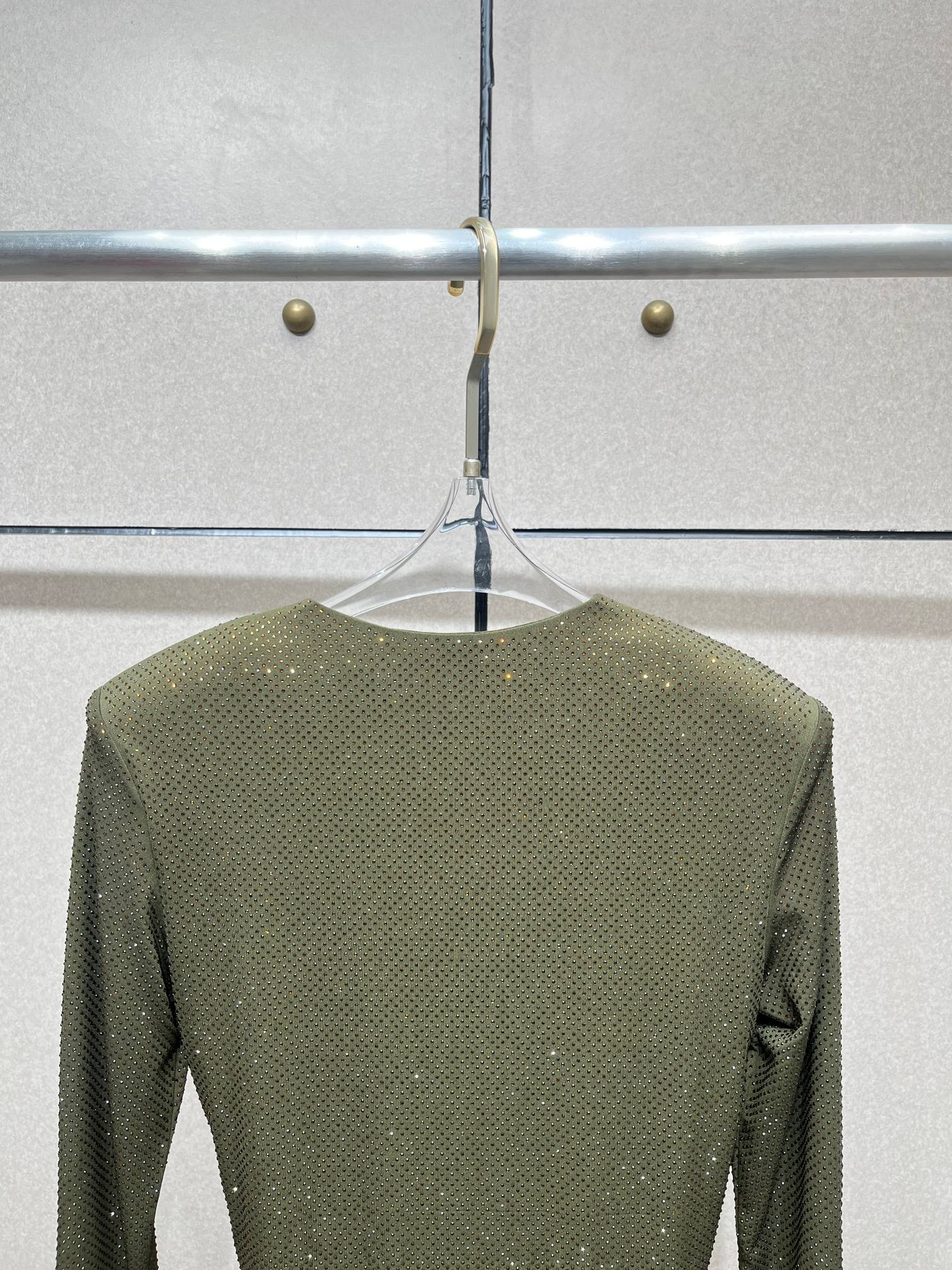 ❤️收褶烫钻礼服连衣裙！SML