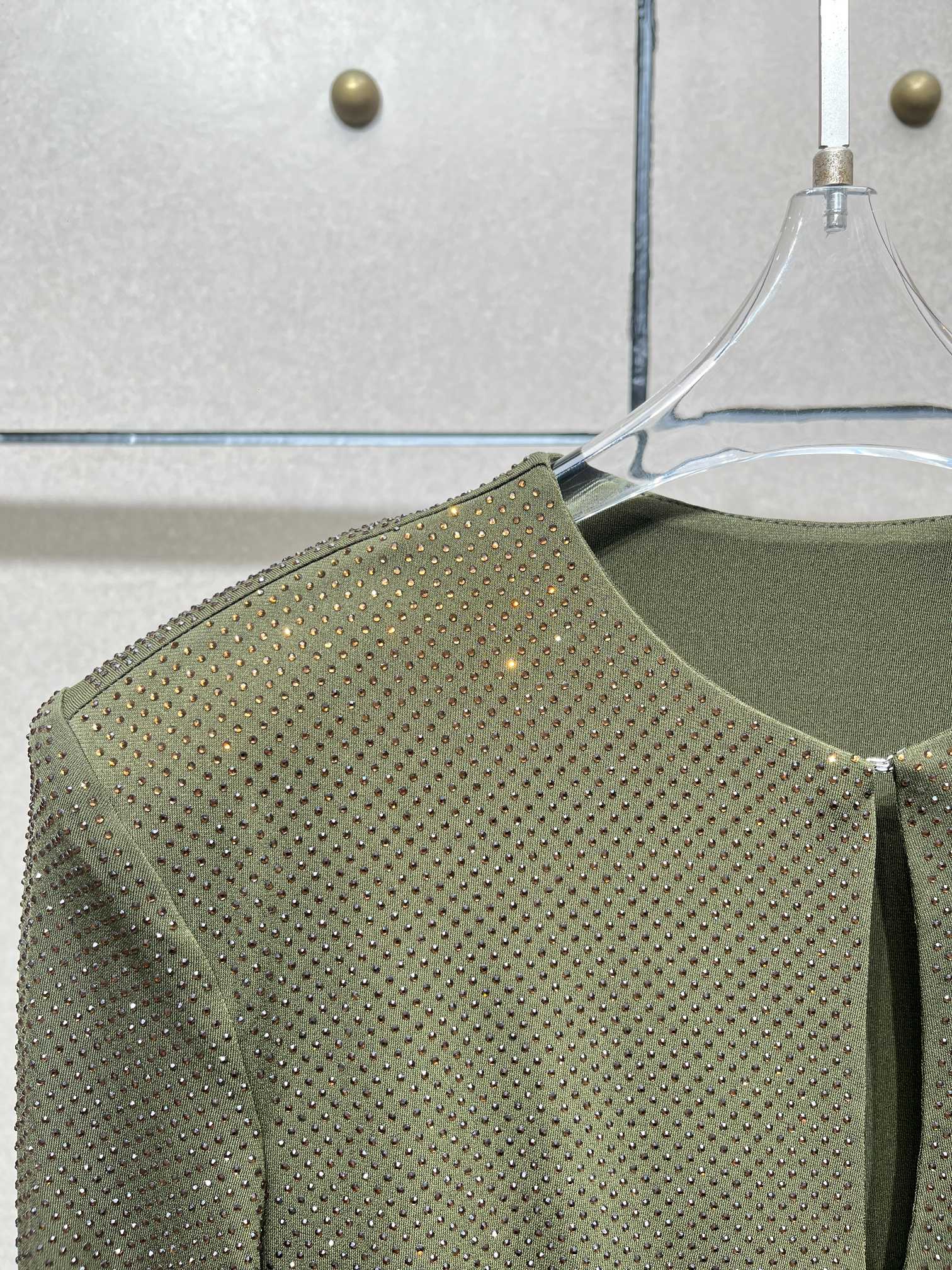 ❤️收褶烫钻礼服连衣裙！SML